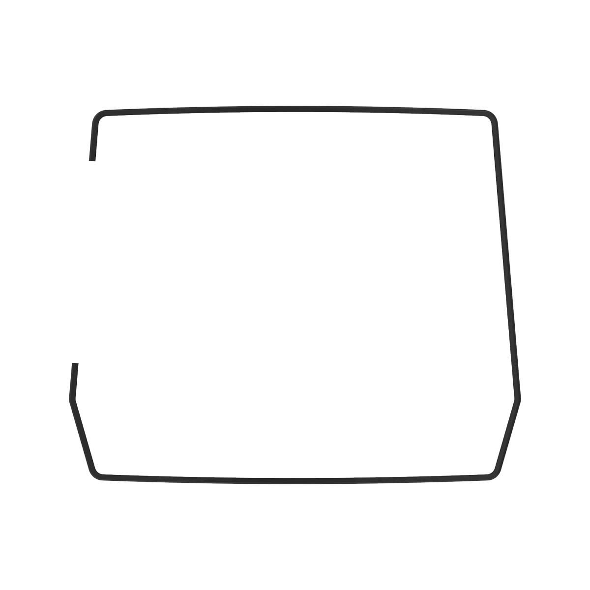 John Deere Engine Hood Front Weatherstrip - F687925