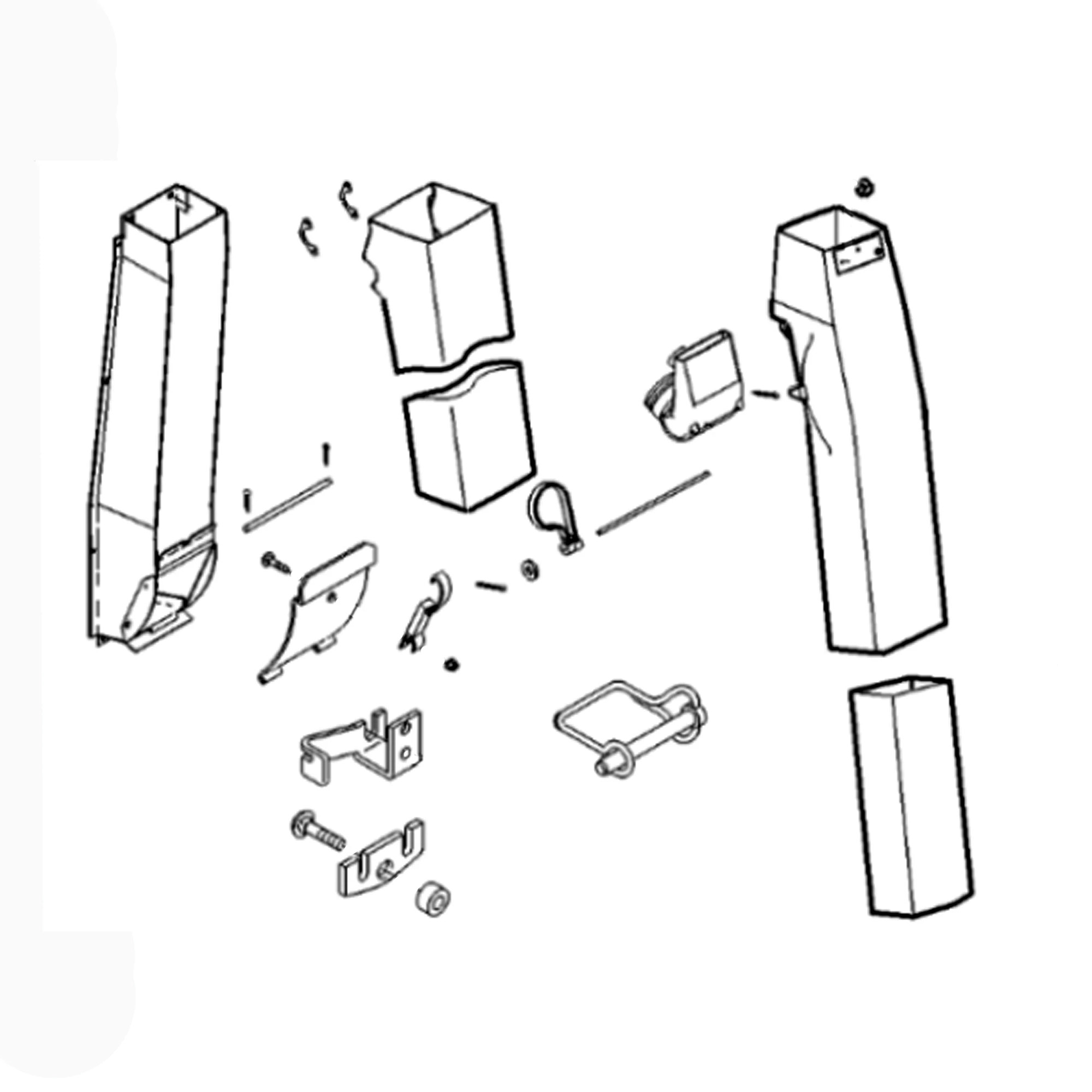 John Deere Inner Converter Air Duct, Right Side - BN272634