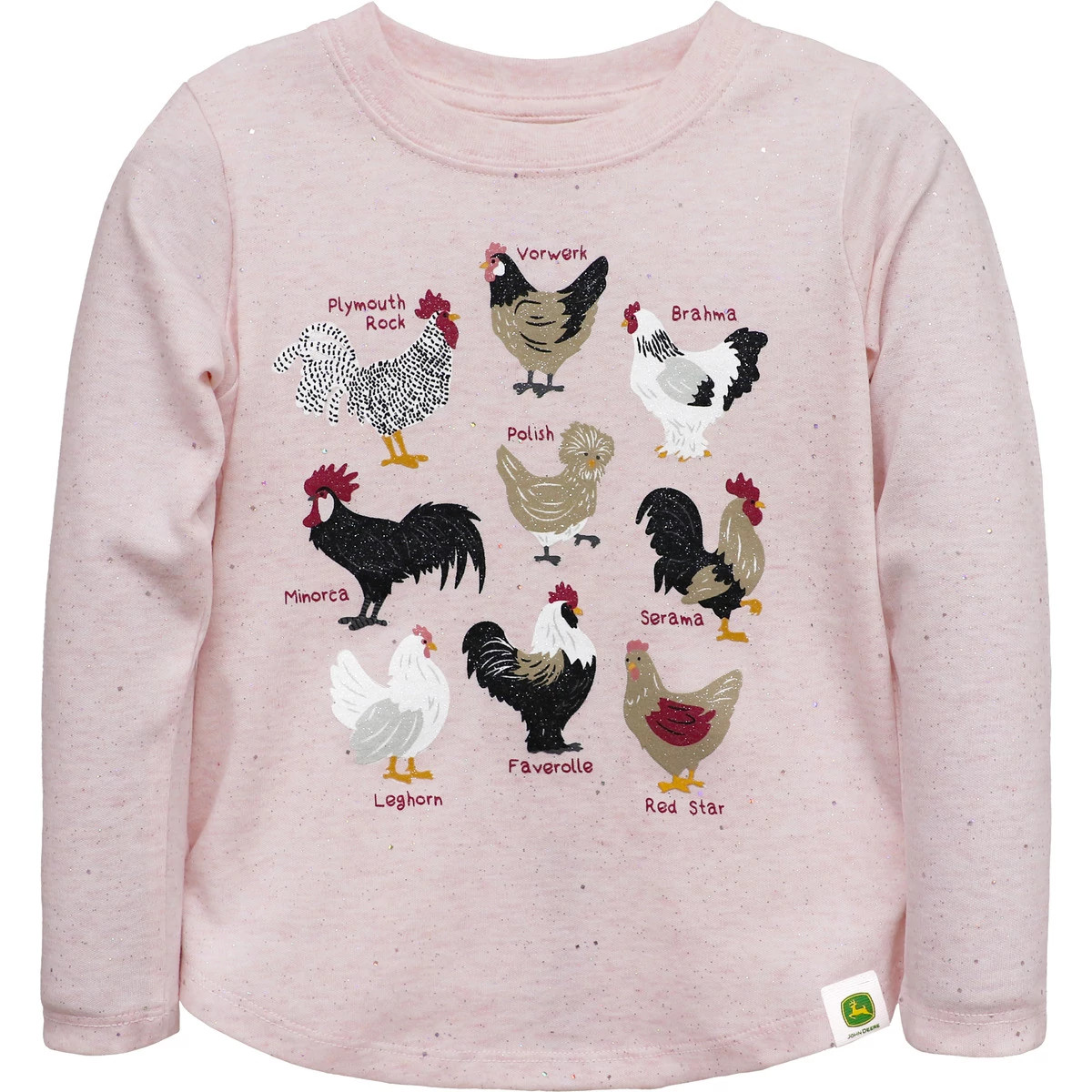 Toddler Chicken Breed Long Sleeve T-Shirt