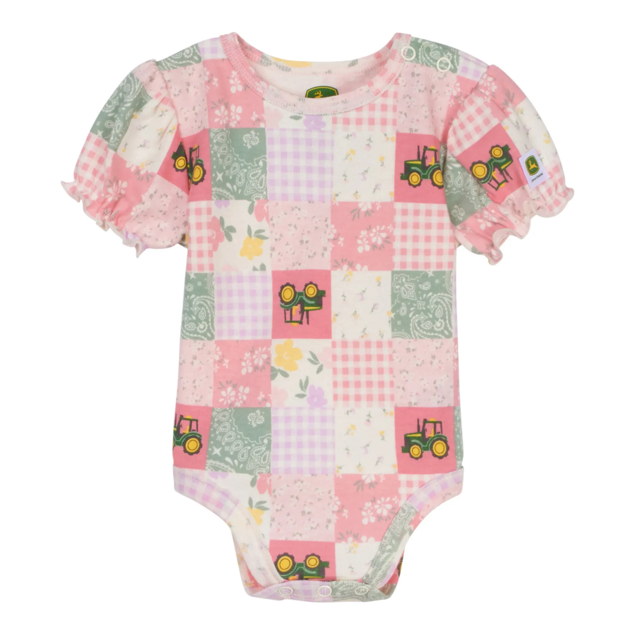Infant Patchwork Tractor Bodyshirt