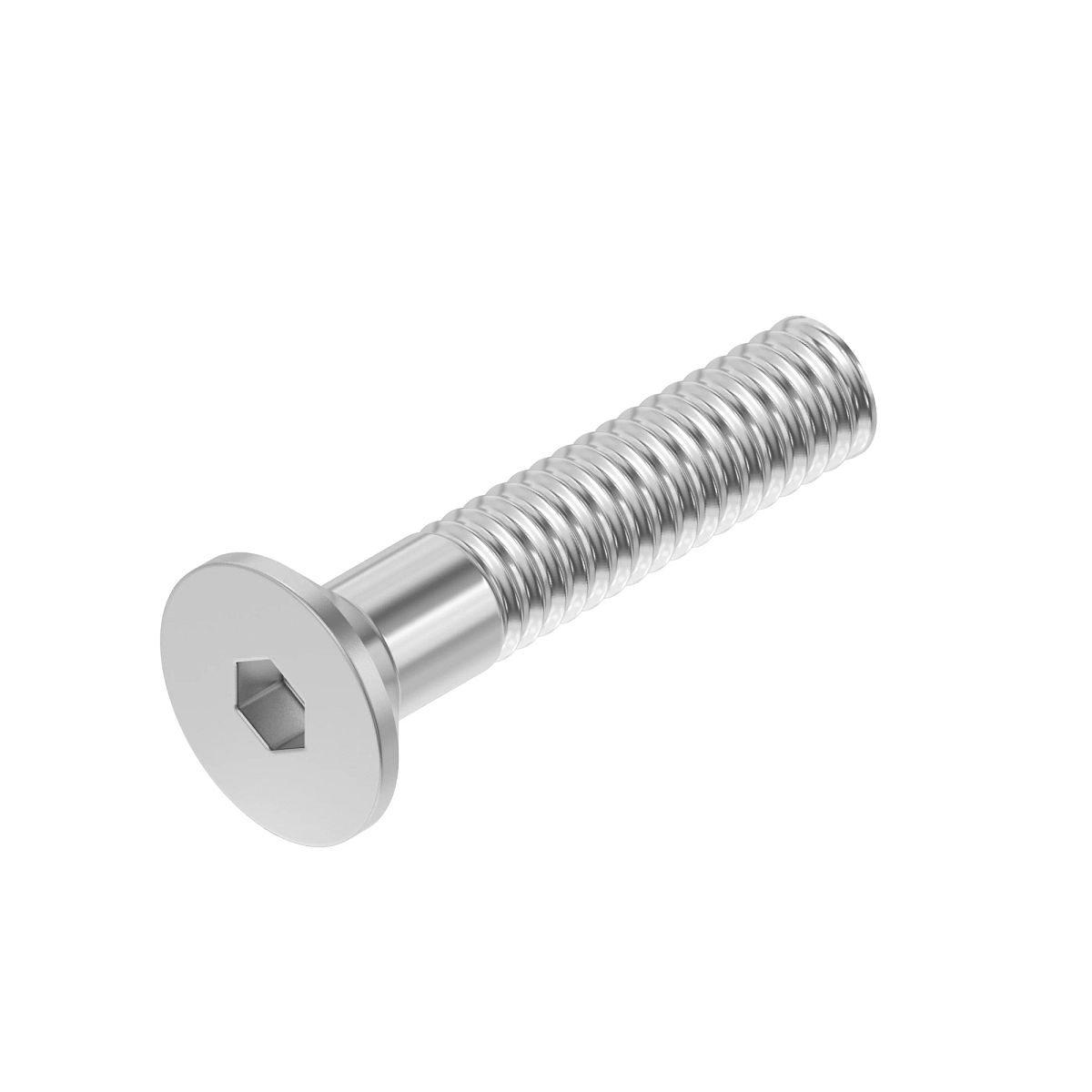 Screw, Hex Flat Ctsk Head, Metric