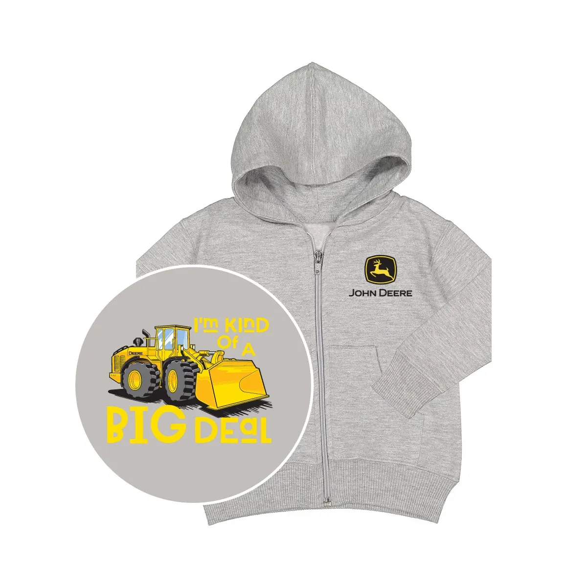 Toddler I'm Kind of a Big Deal Full Zip Hoodie - C&F