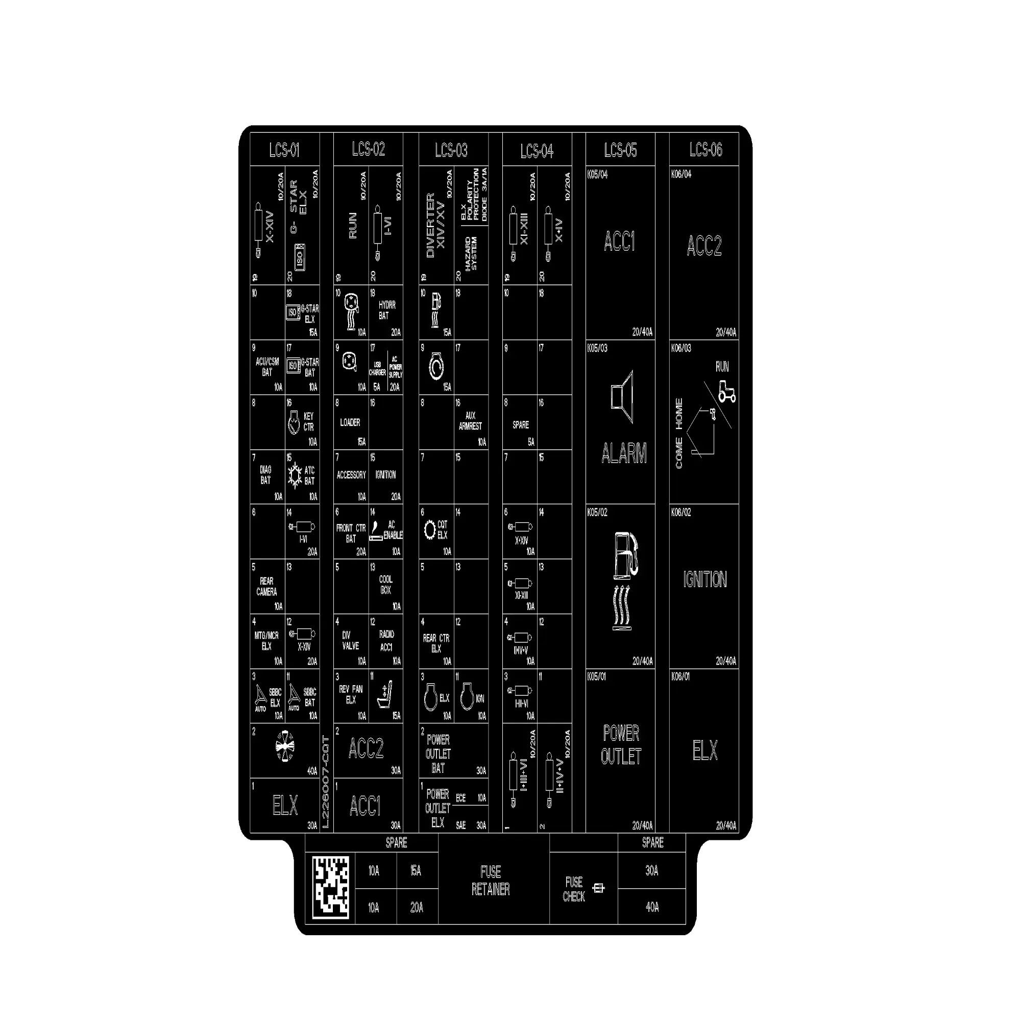 Label, Load Center / Dpt / 6R
