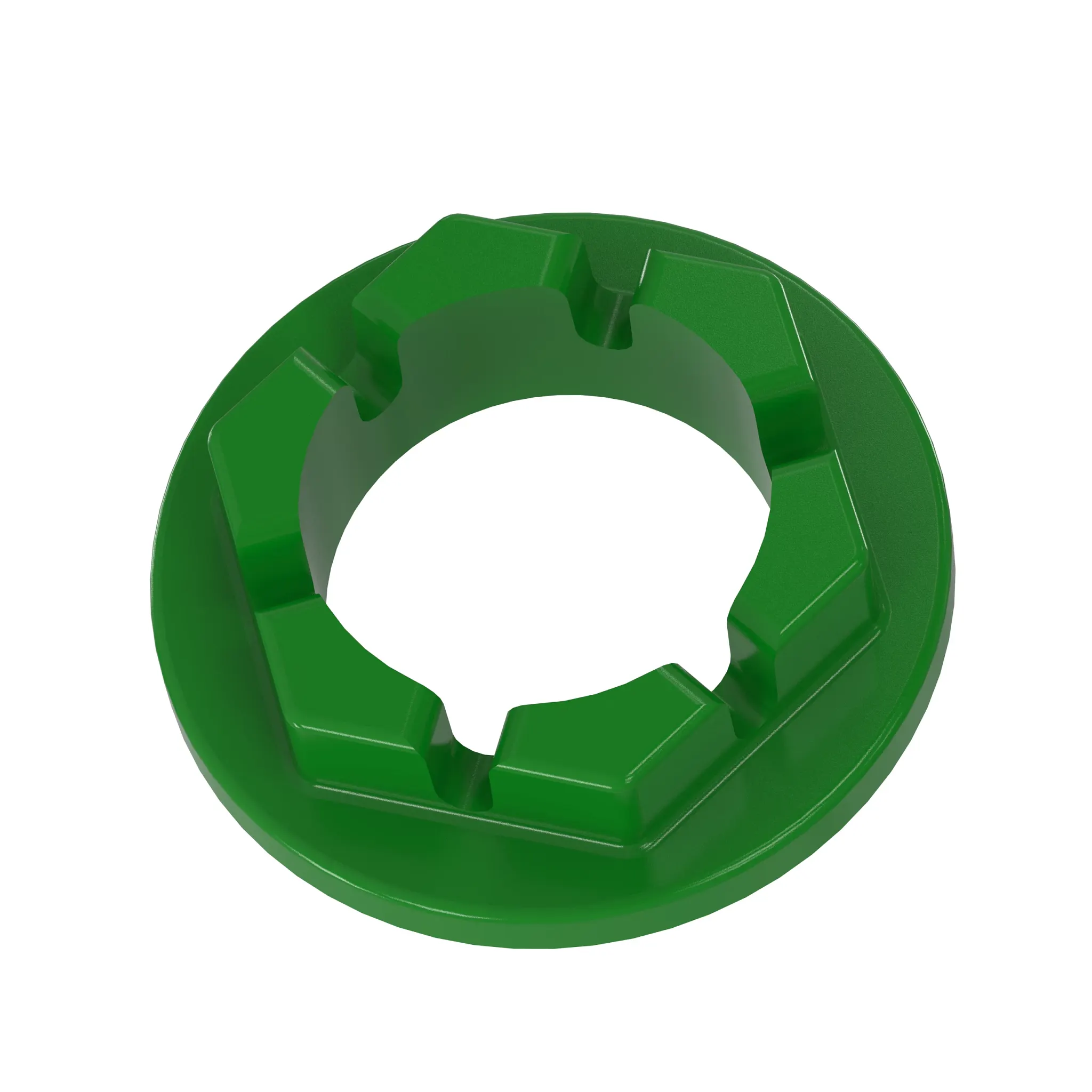 John Deere Hexagonal Slotted Nut, 2-1/8" - W10147