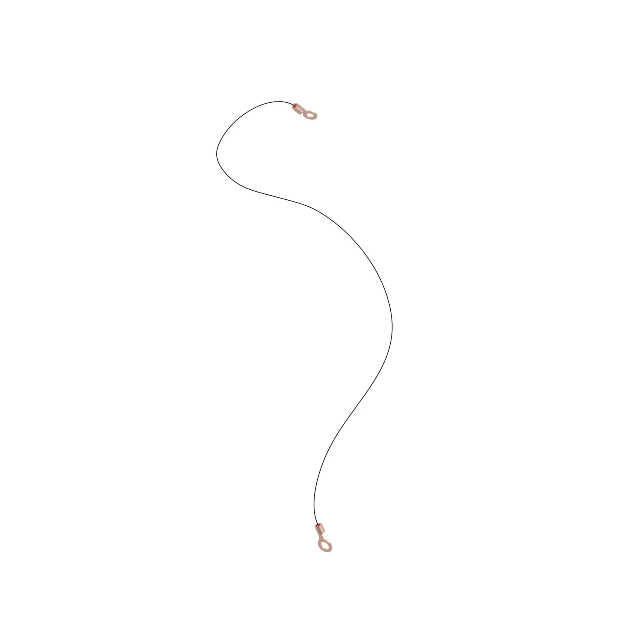 John Deere Positive Battery Cable, Length 670 mm - AL154428