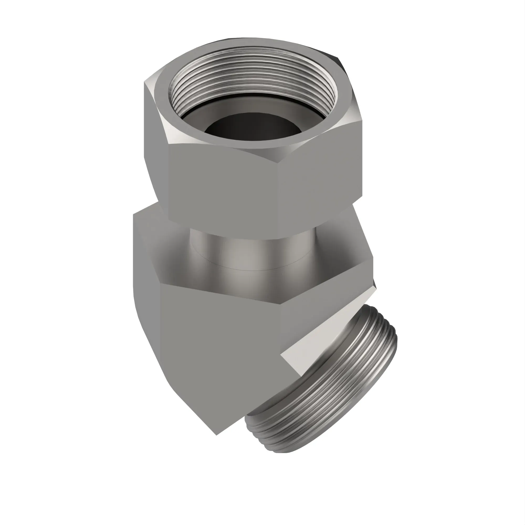45 DEG SWIVEL ELBOW, ORFS (SWE45)