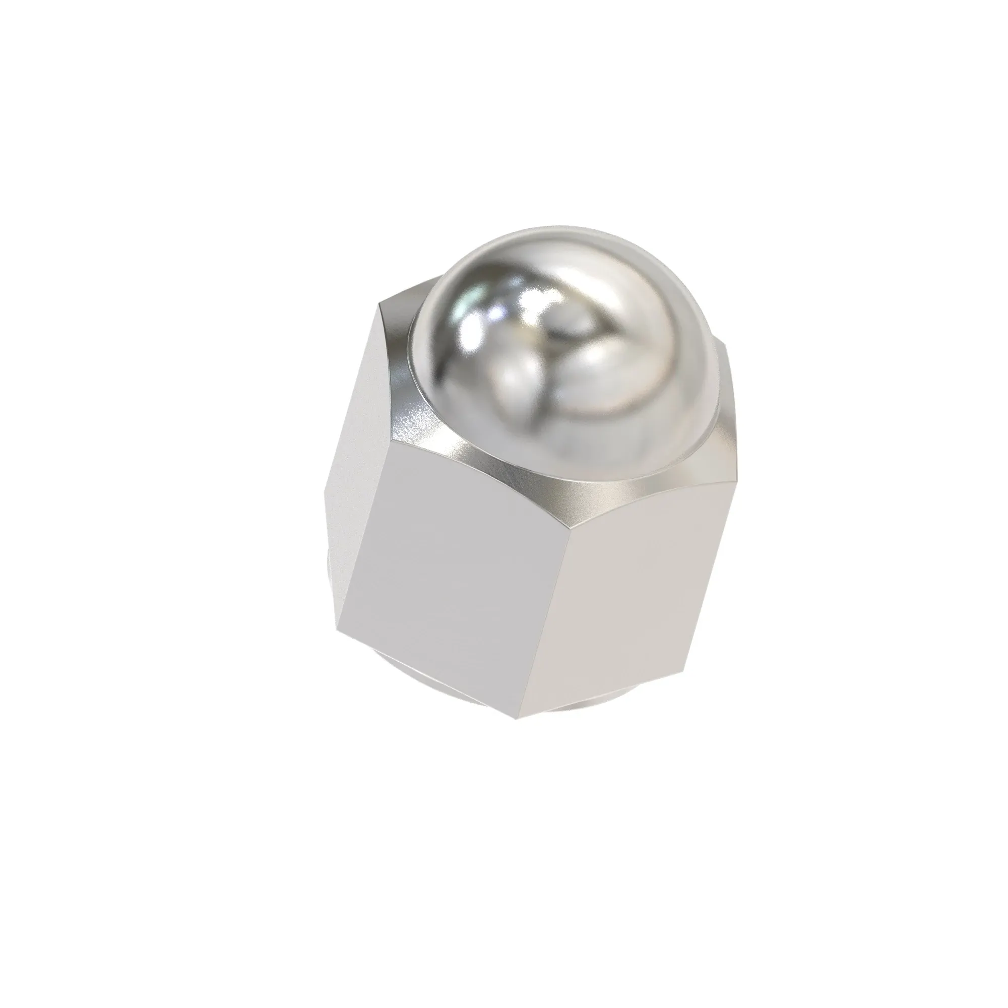 John Deere Hexagonal Crown Nut, 3/8" - R63671