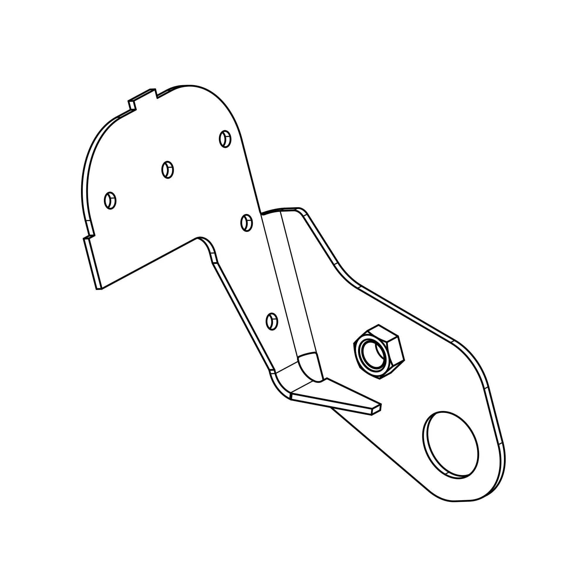 John Deere Length Measurement Arm Shield - F703893