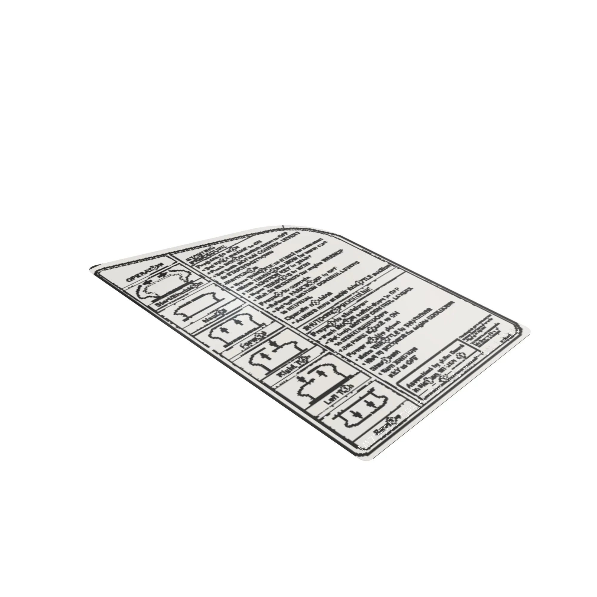 John Deere Operating Instruction Label - M173580
