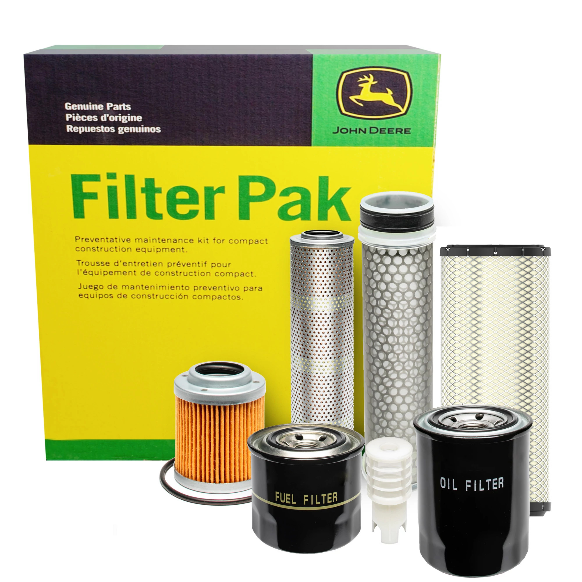John Deere 1000 Hour Filter Pak for Compact Construction - AT534507