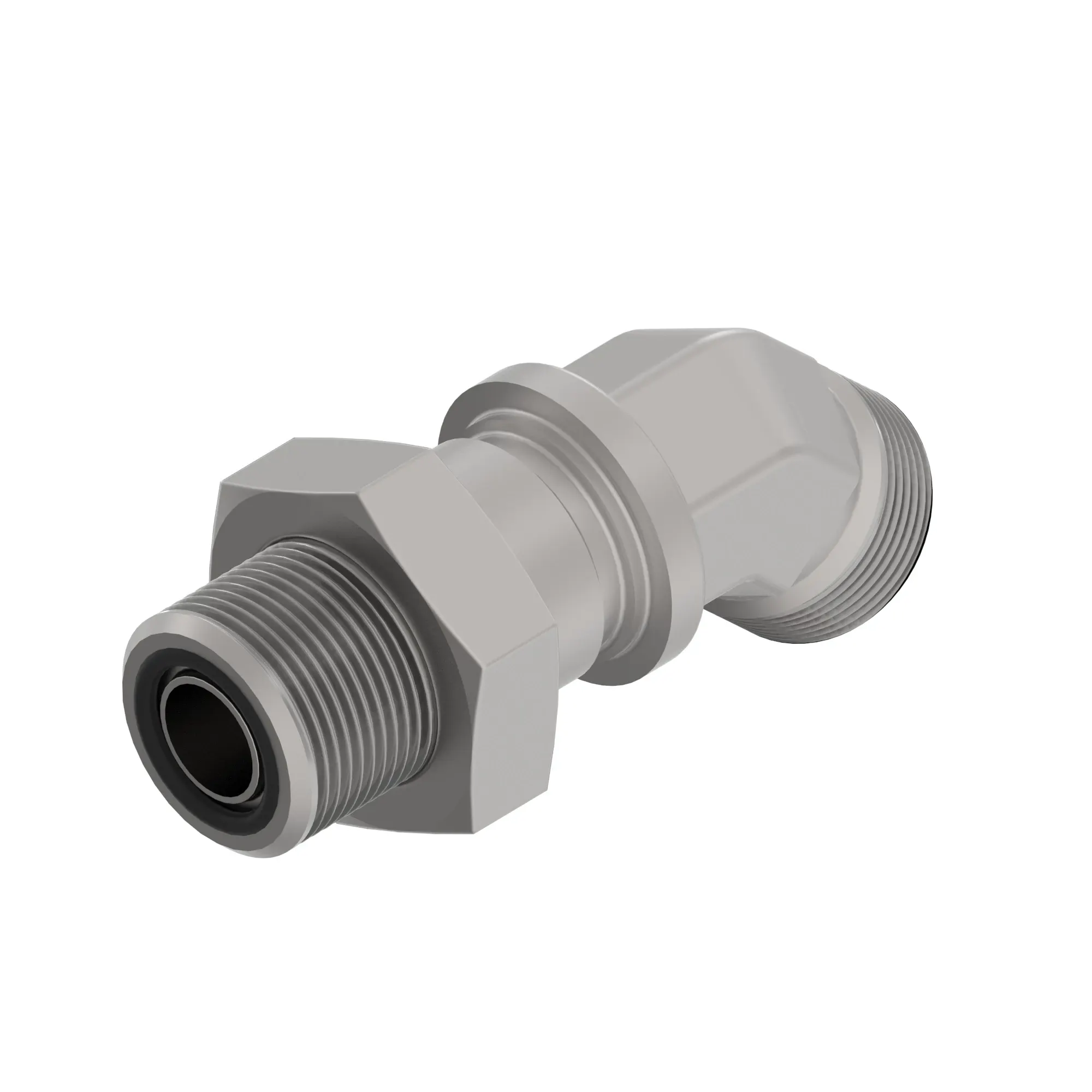 John Deere 45 Degree Bulkhead Elbow Fitting - AXE42928