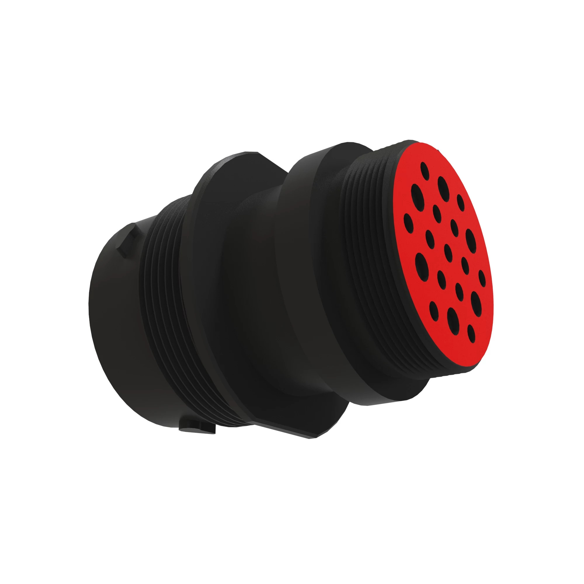 John Deere Black External Electrical Connector Housing, 19 Cavities - 57M10339