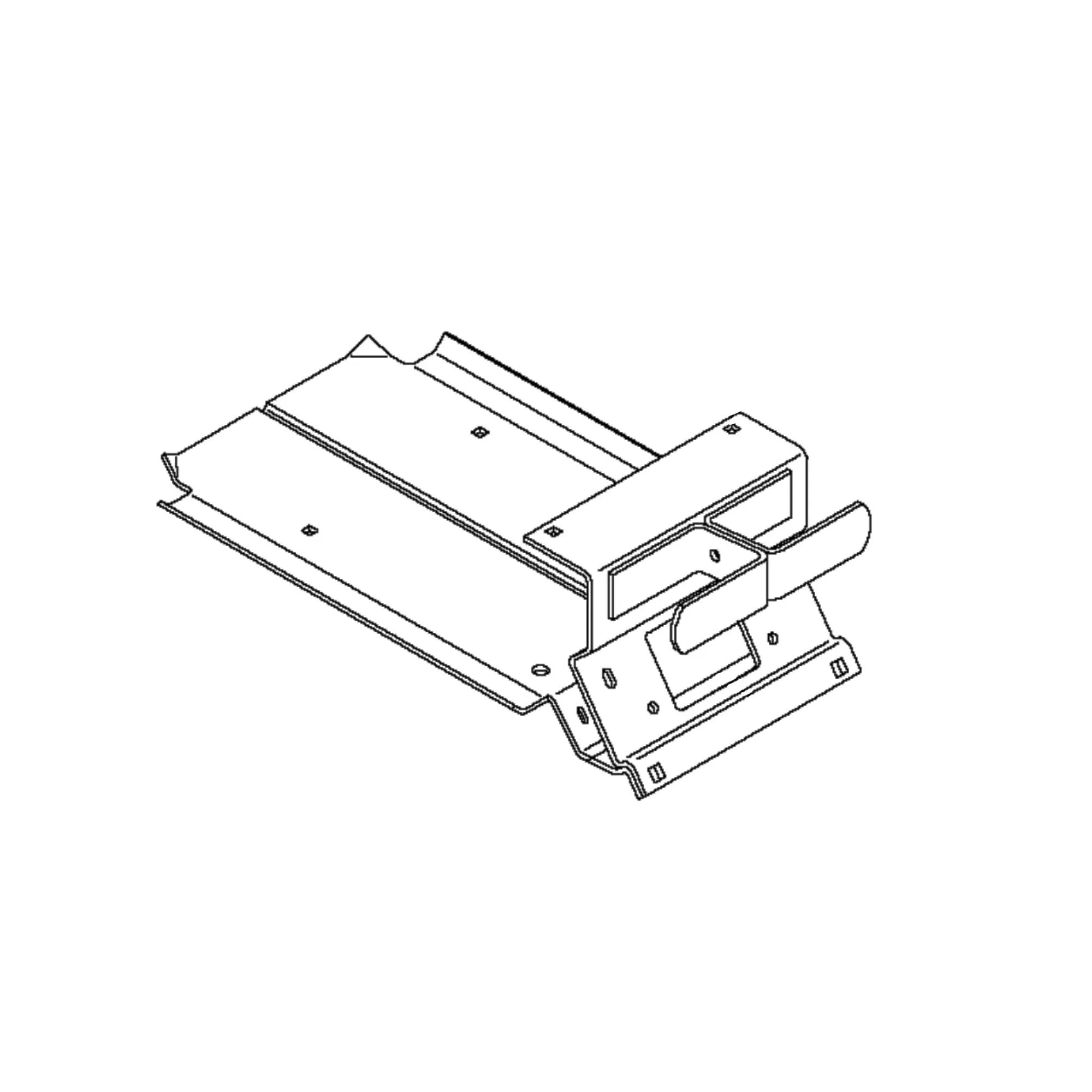 John Deere Grain Loss Monitoring System Sensor Support - AH141038