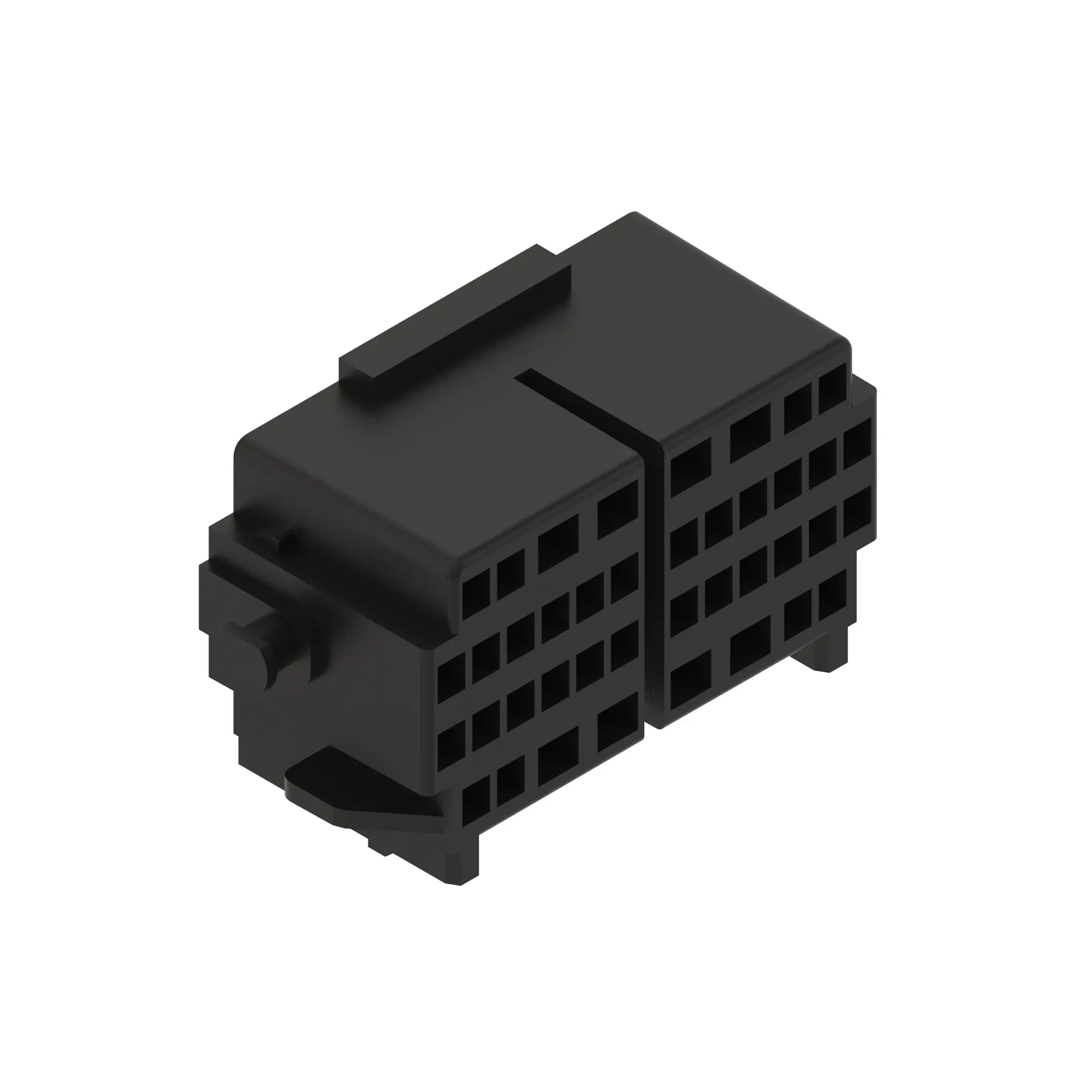 John Deere Black Electrical Connector Housing, Cavities 40 - 57M11241