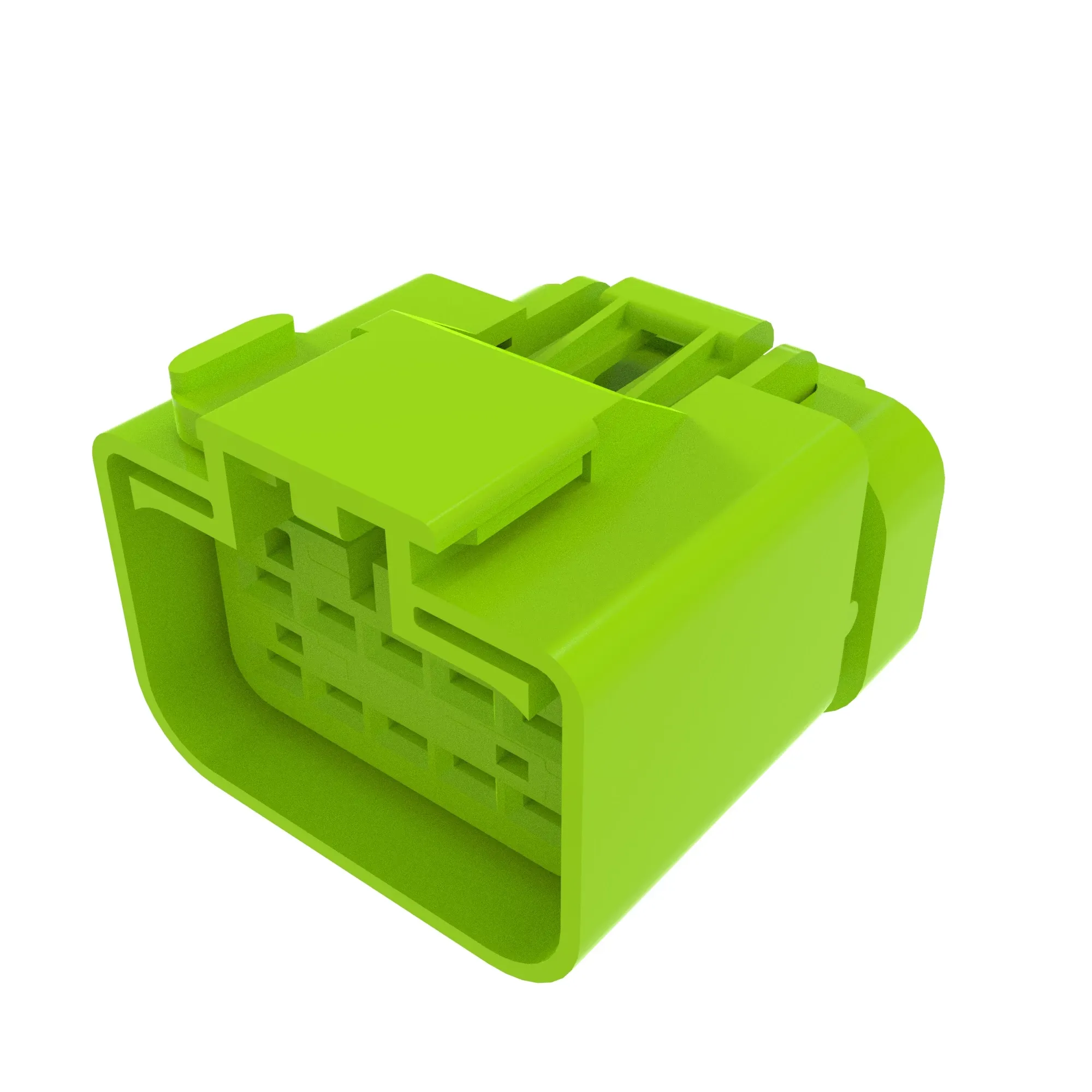 CONN FCI APEX2.8 10W FS LTGRN PLSTC