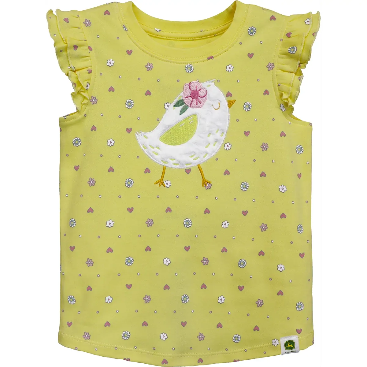 Toddler Fuzzy Chick Ruffled Shirt