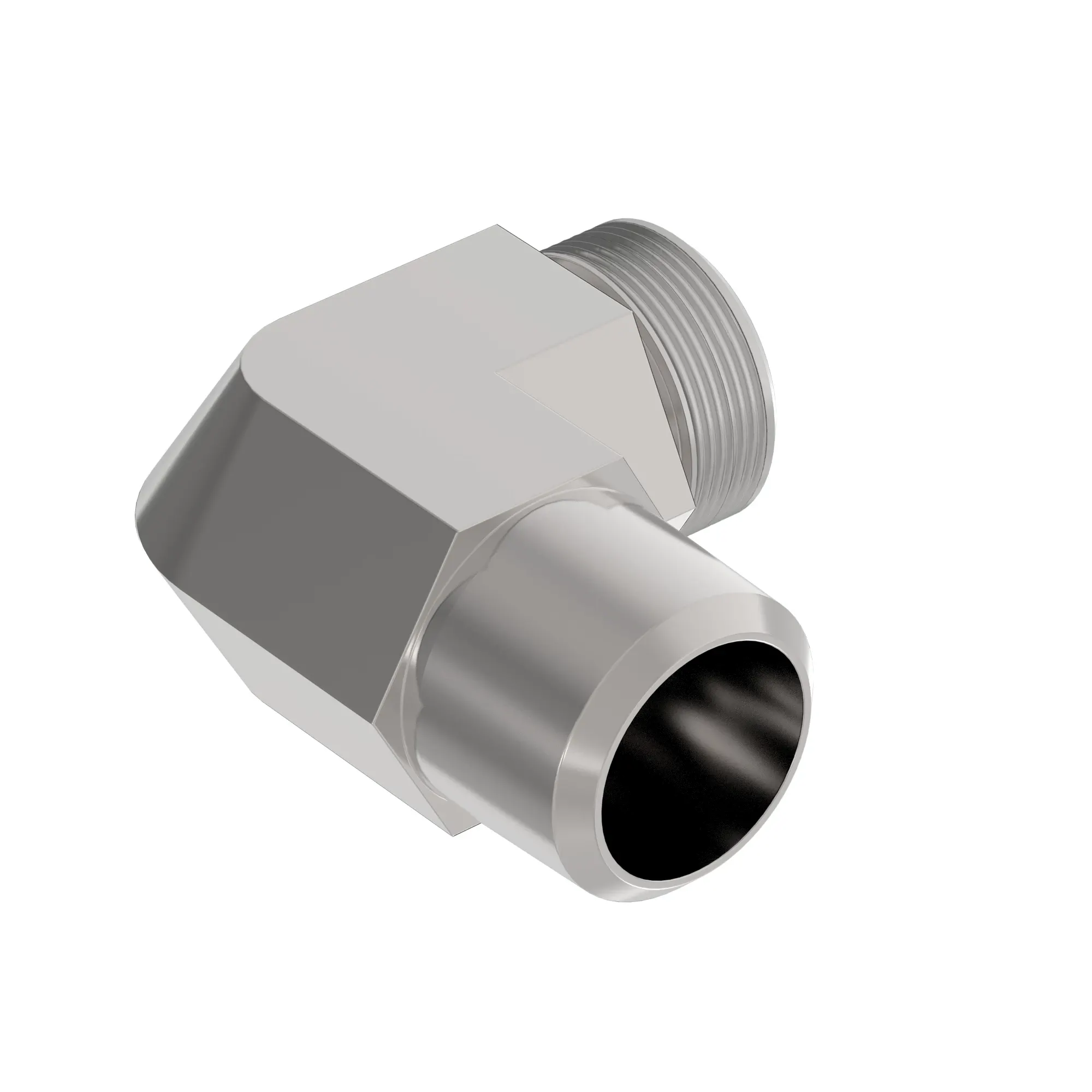 ELBOW FITTING, (3/4 ORFS X 1 NPTF)