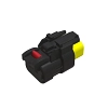 TYCO AMPSEAL16 2W RCPT SLD YLW PLST