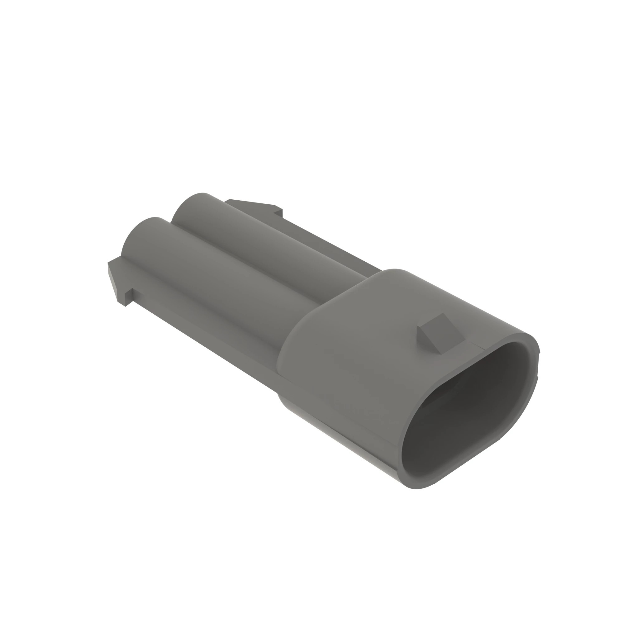 John Deere Gray Internal Electrical Connector Housing, Cavities 2 - 57M8207