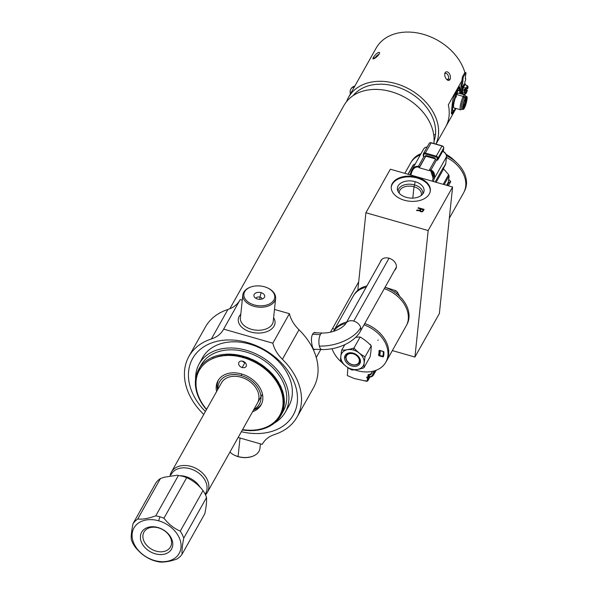 John Deere Hagie Steering Hydraulic Cylinder - 5HG621653