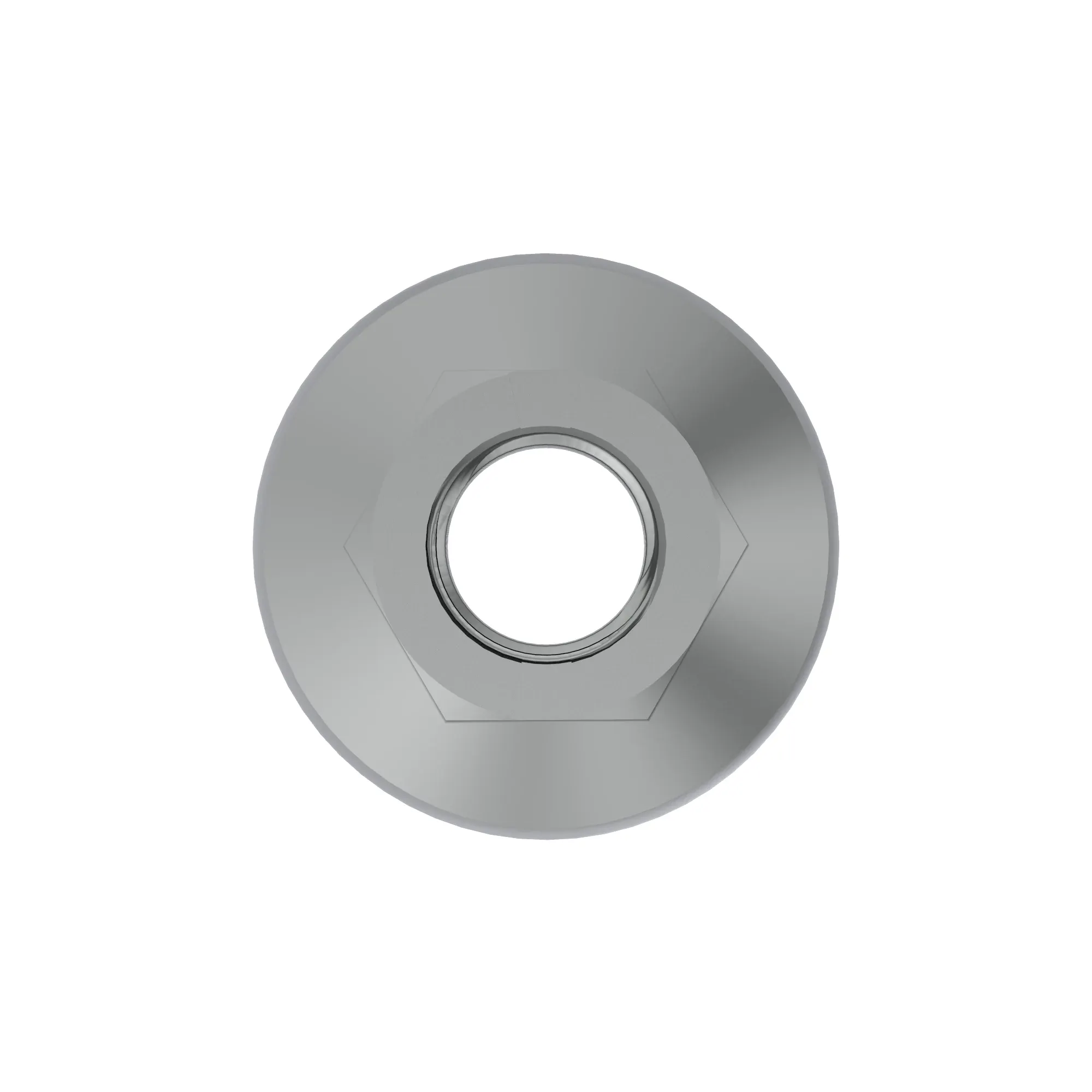 NUT,HEX FLNG M6 NYLOCK CL10 JDN389