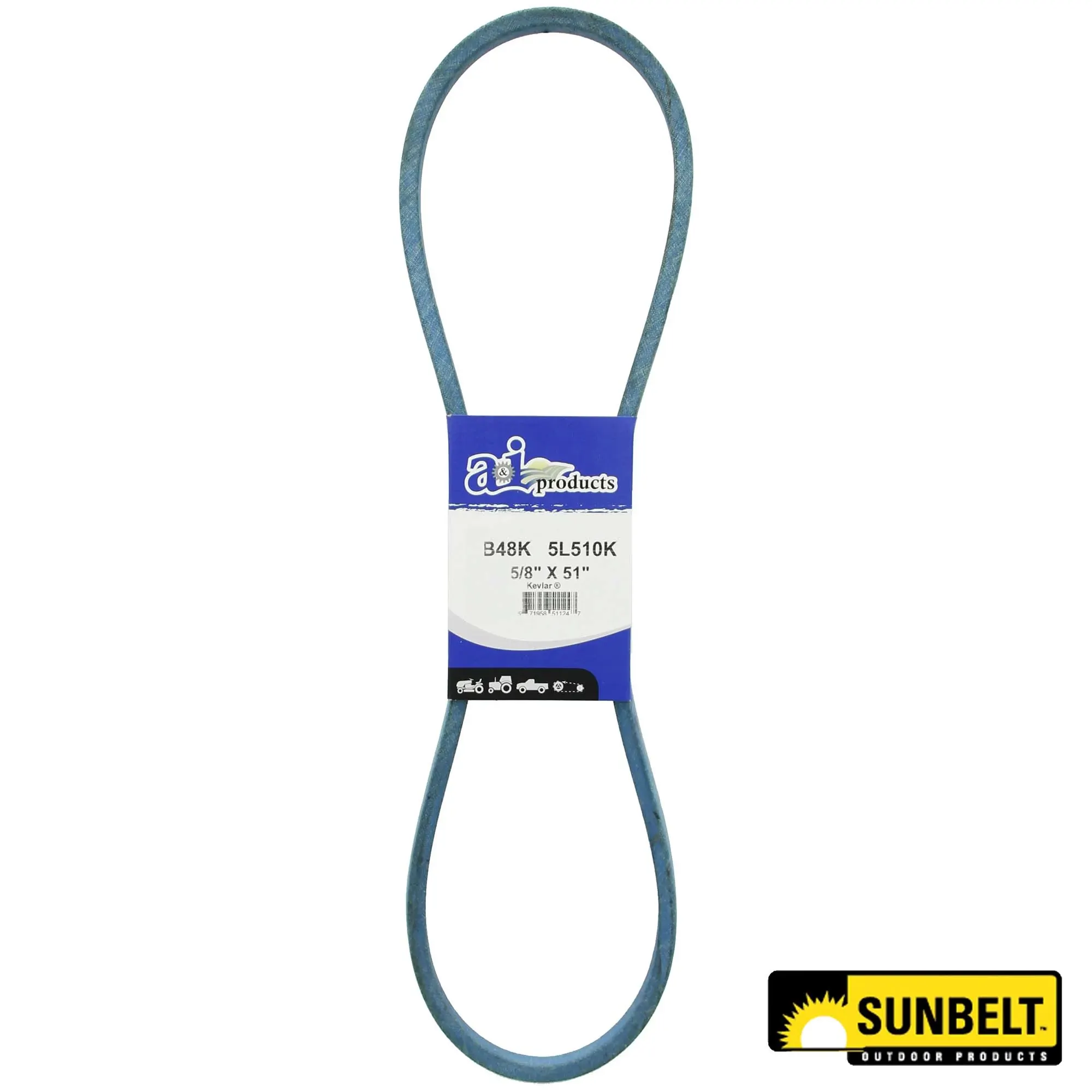 A&I Products HB Section Mower Drive V-Belt, Effective Length 1282.4 mm (50.5 inch) - A-B48K