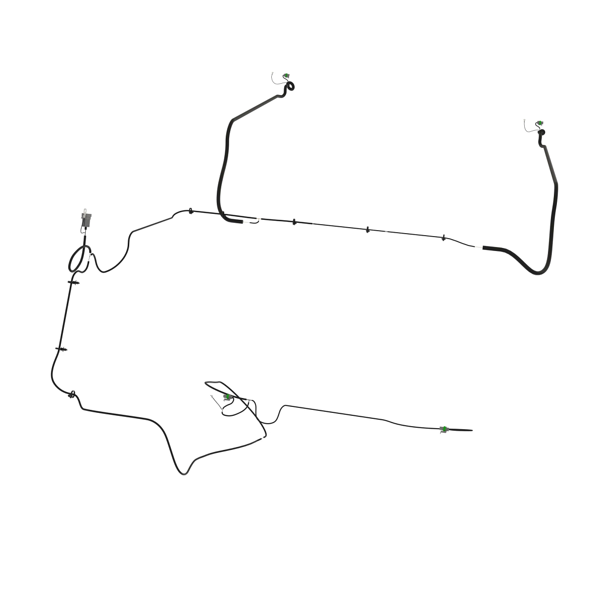 John Deere Wide Body Grain Loss Monitoring Wiring Harness - AH220158