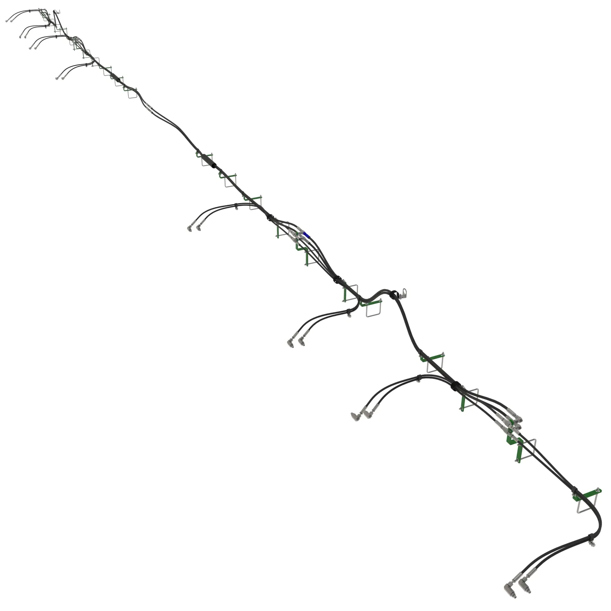 John Deere Wing Rolling Basket Hydraulic Hose Attachment - BKK10944