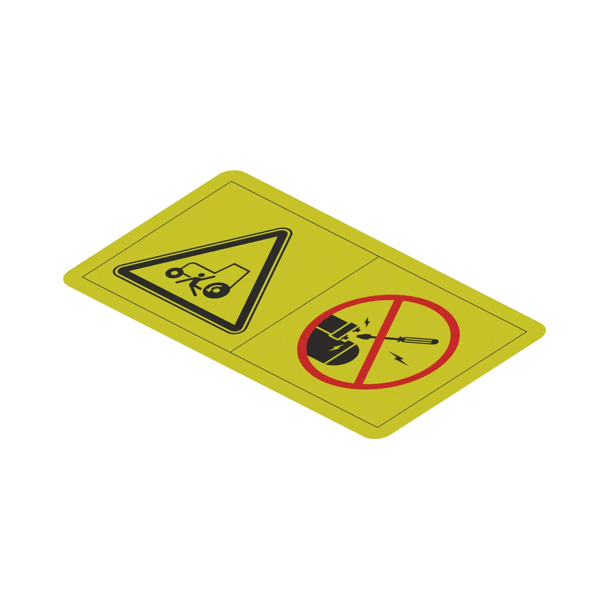 John Deere Safety Sign, Starter Bypass Warning - H207250