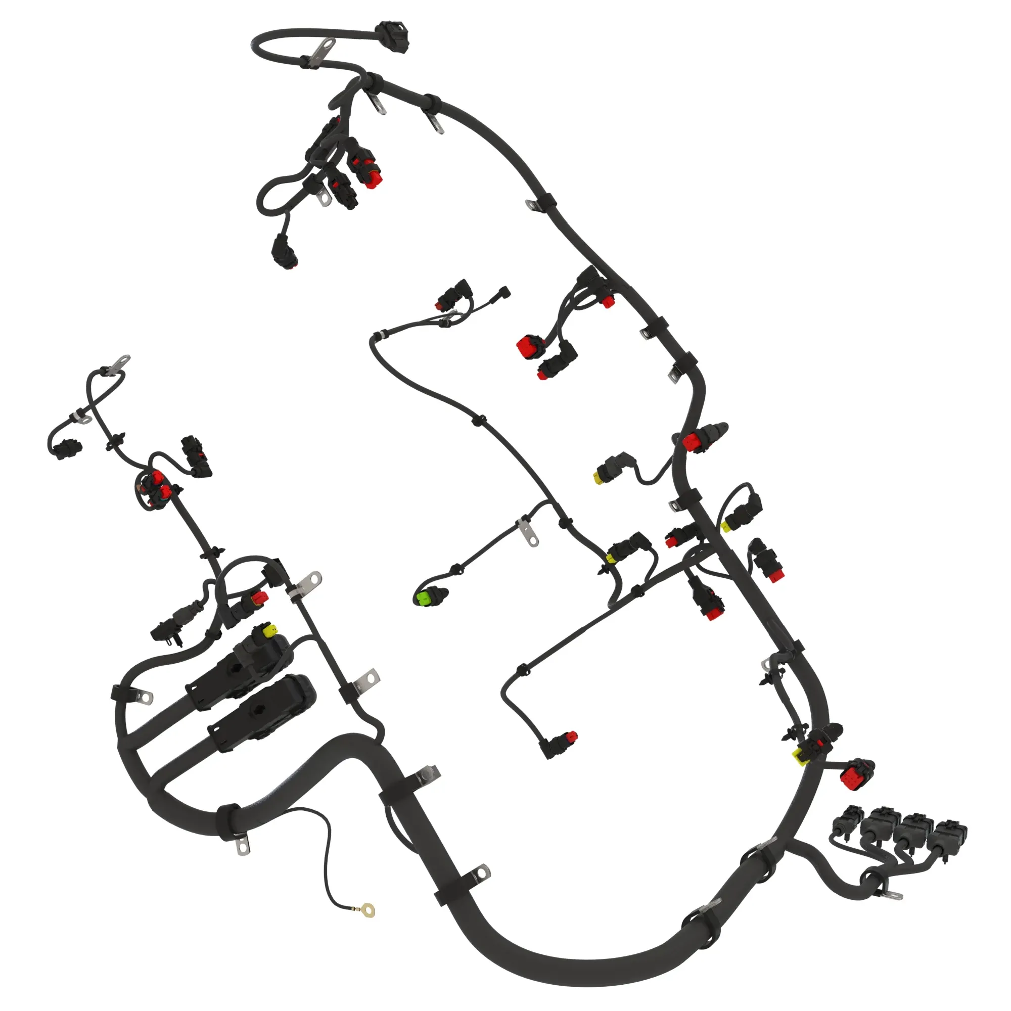 S350 FT4 6068 R451X WINDROWER HW3 ENGINE MOUNTED L33 ECU HARNESS