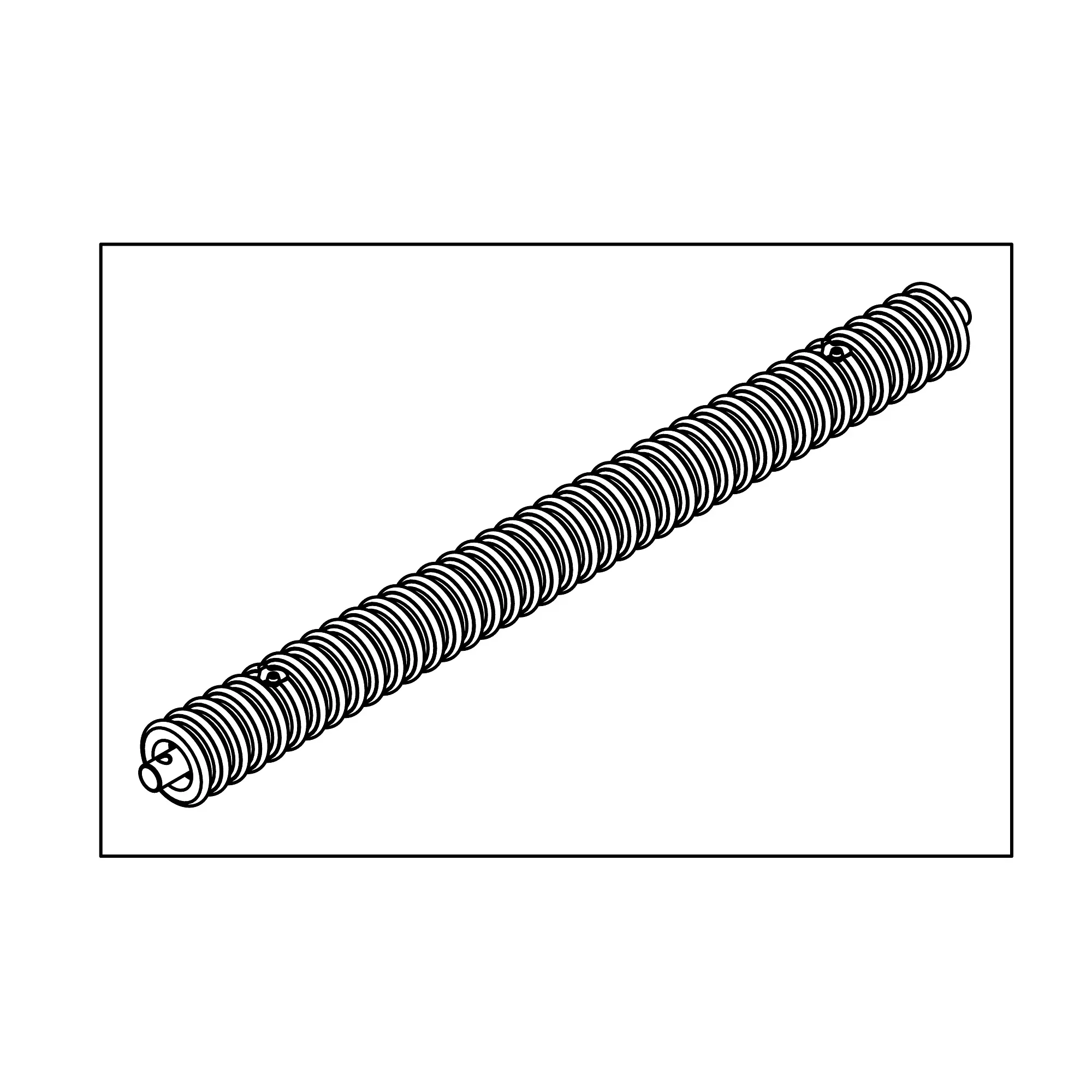 John Deere Machined Spiral Roller, 2 inch Diameter - BM19821
