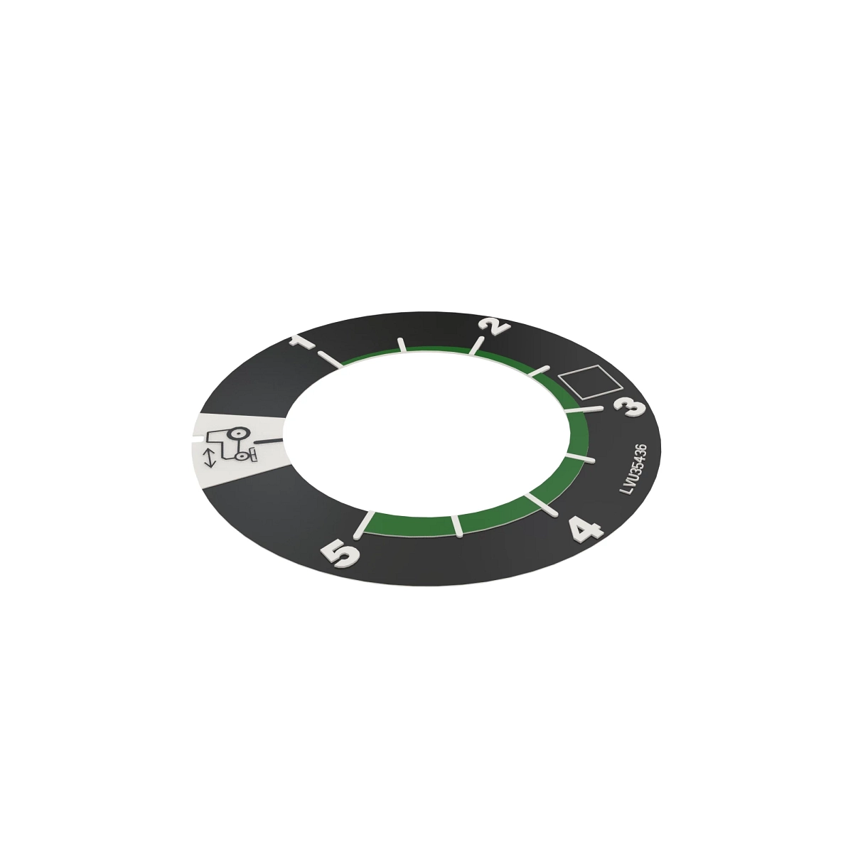 Label, Mower Lift Height