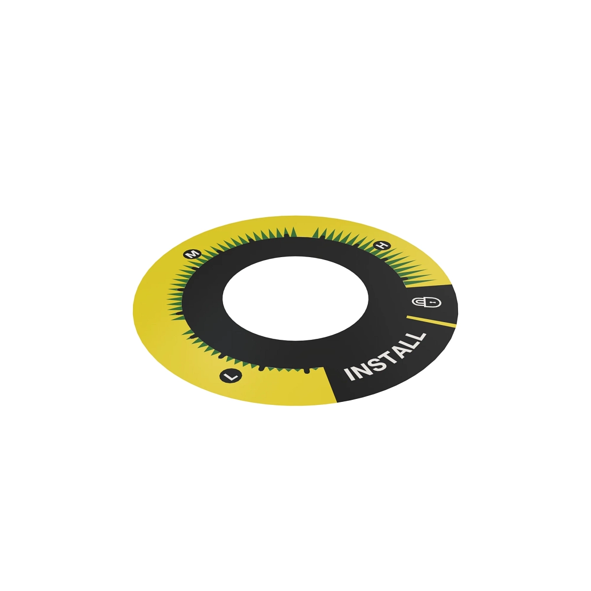 Label, Mower Lift Height