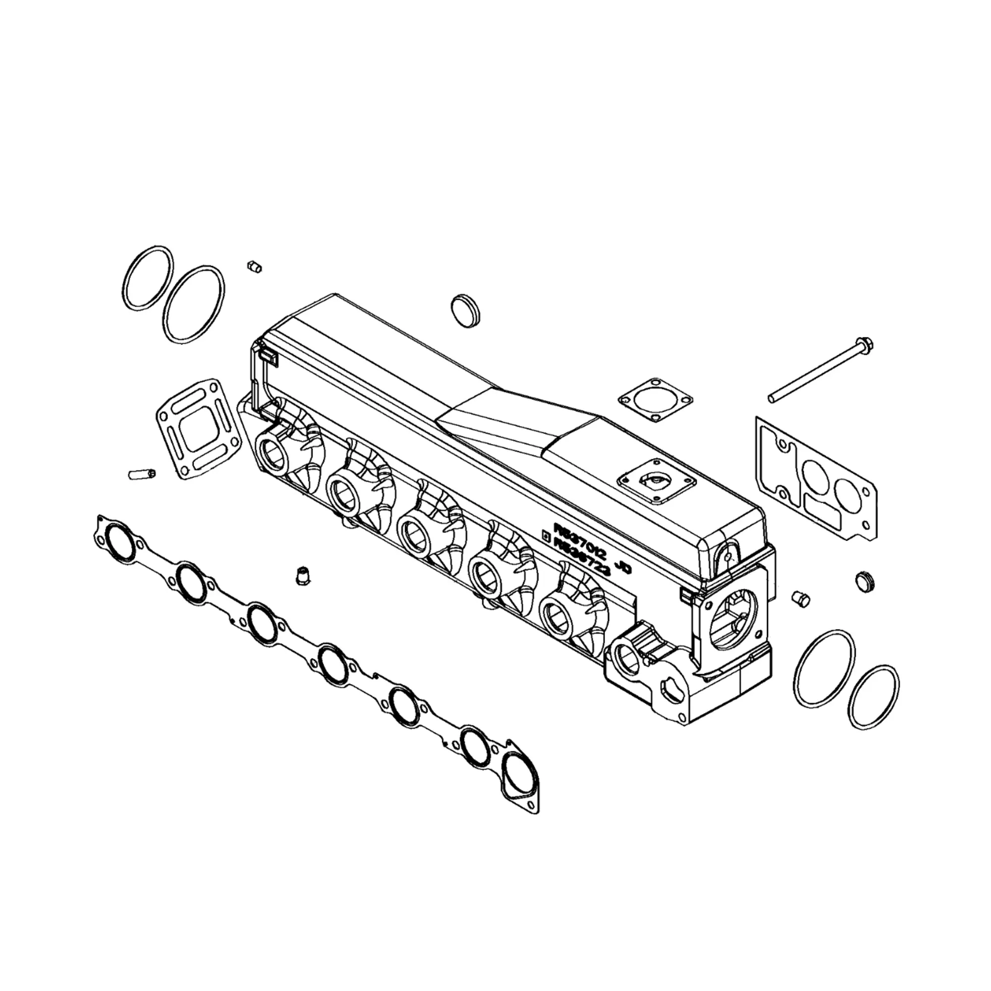 John Deere Exhaust Manifold Kit - RE554925