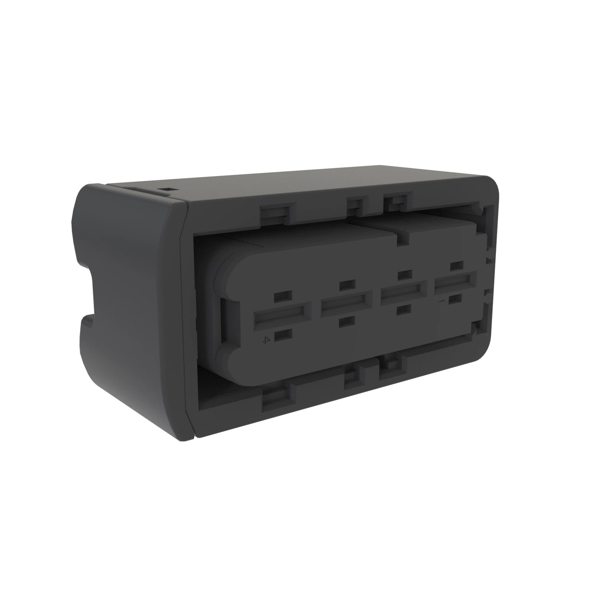 CONN TYCO HDSCS 4W FS BLK PLSTC