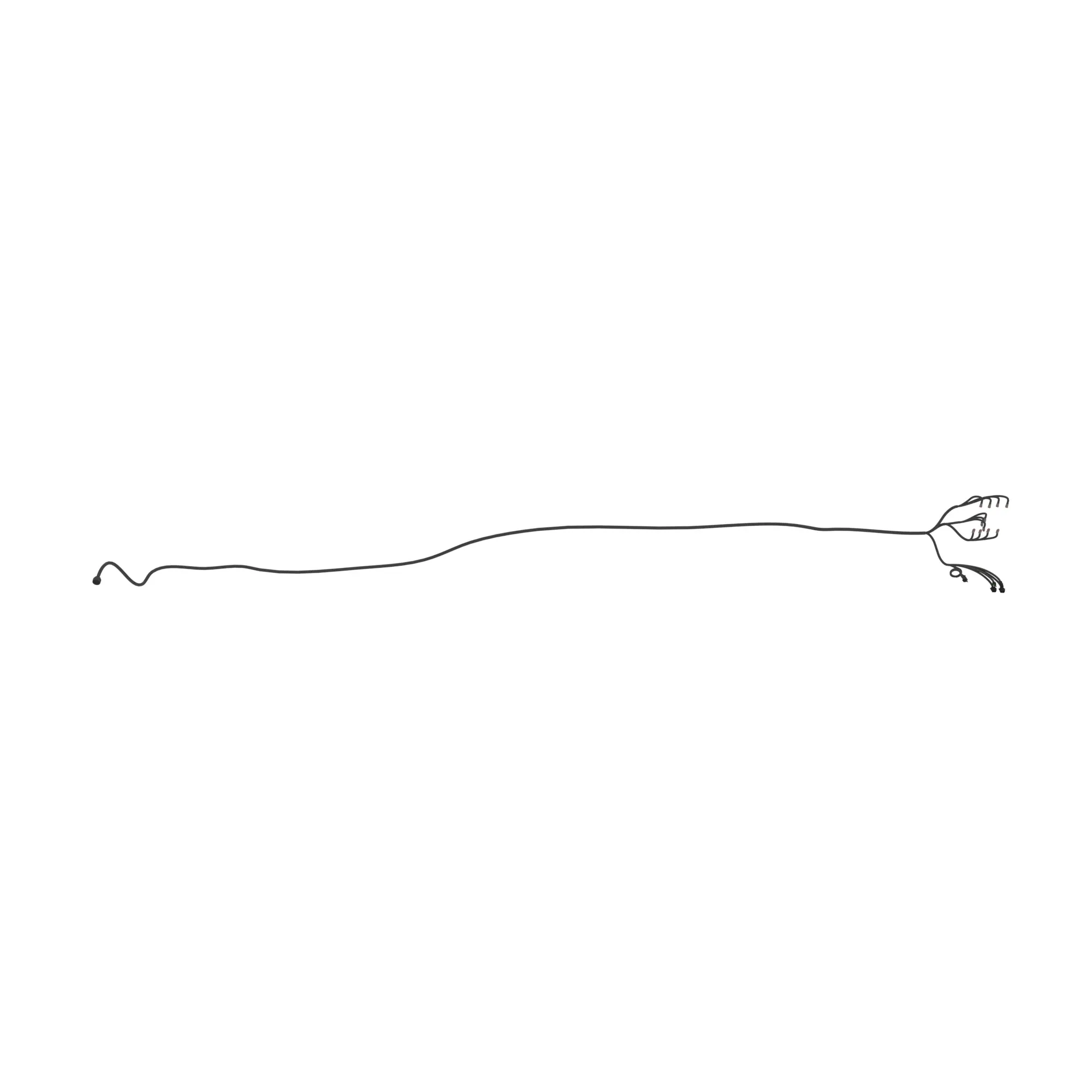 John Deere Rear Tail Frame Wiring Harness - AKK36222
