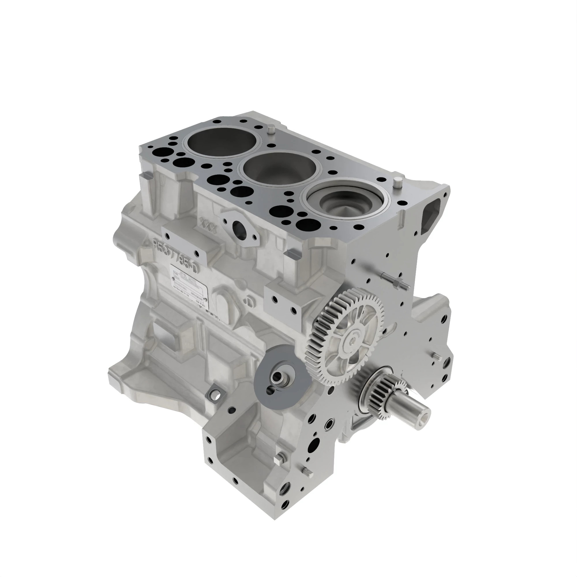 John Deere Short Block Assembly, 4045, Stage IIIA - RE551696