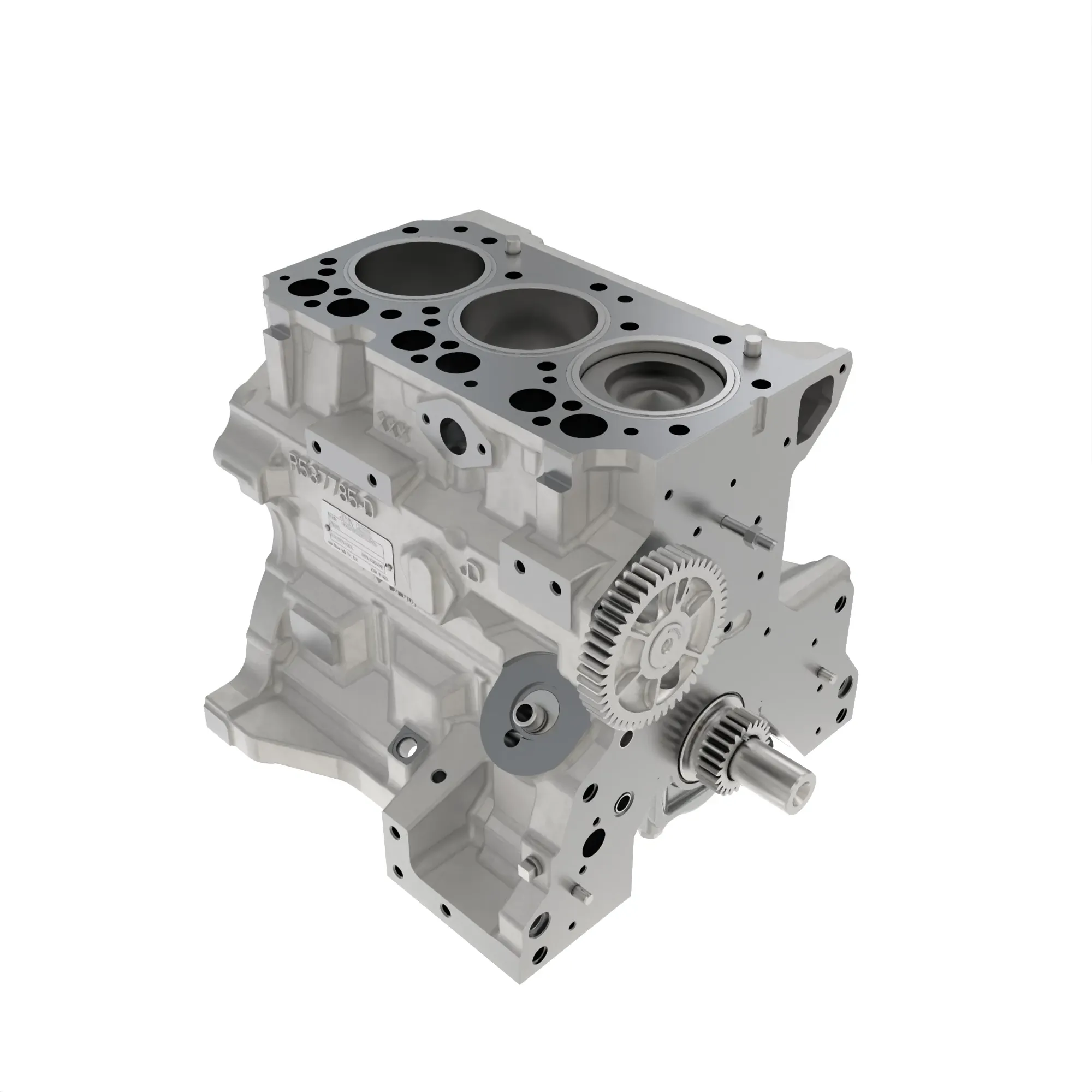 John Deere Short Block Assembly, 4045, Stage IIIA - RE551696