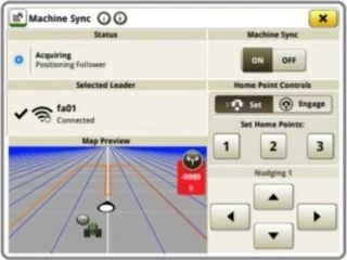 Screenshot of Gen 4 machine sync display