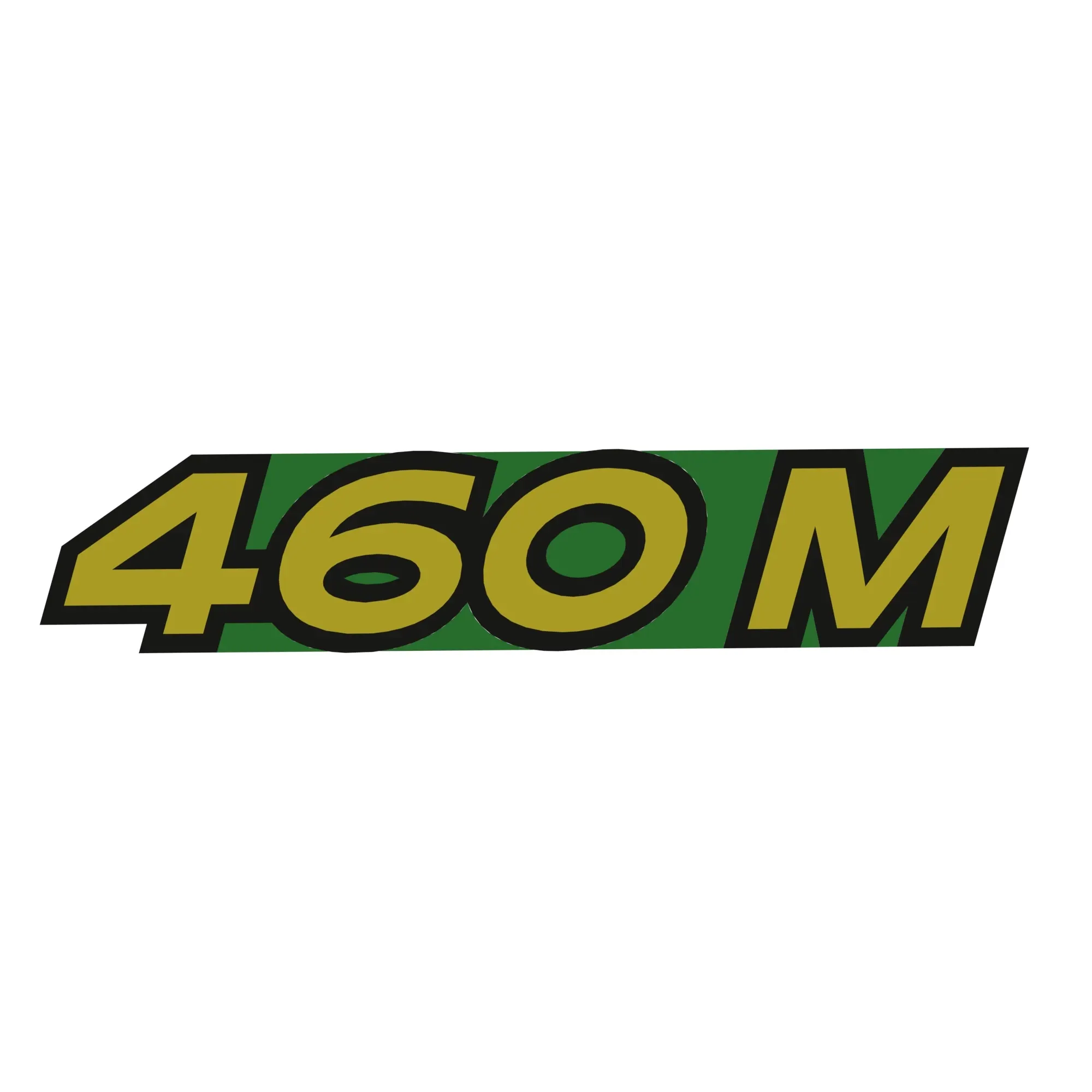 John Deere 460m Model Number Label, Left Side - FH329255