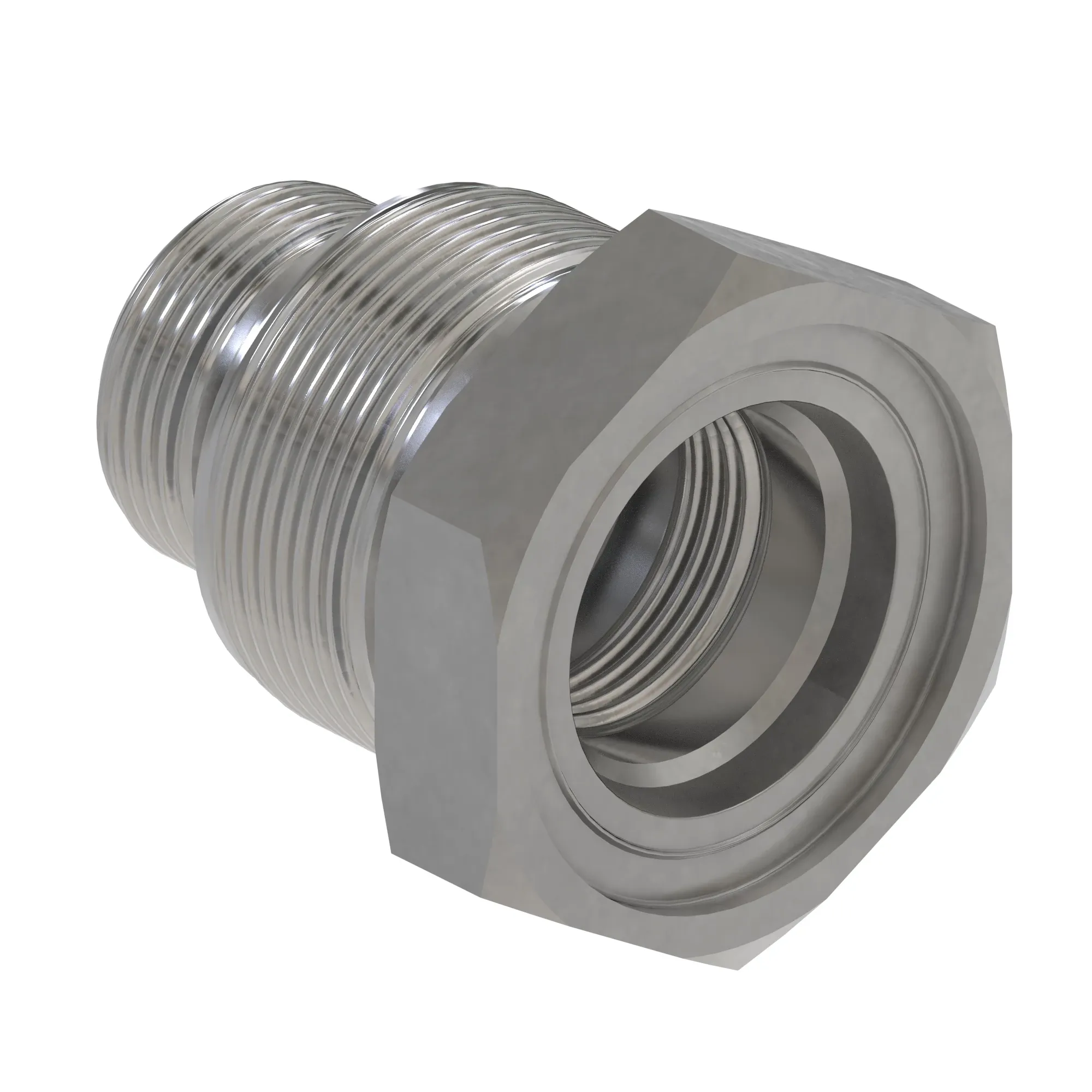 John Deere Male to Female Straight Reducer Fitting - T340189