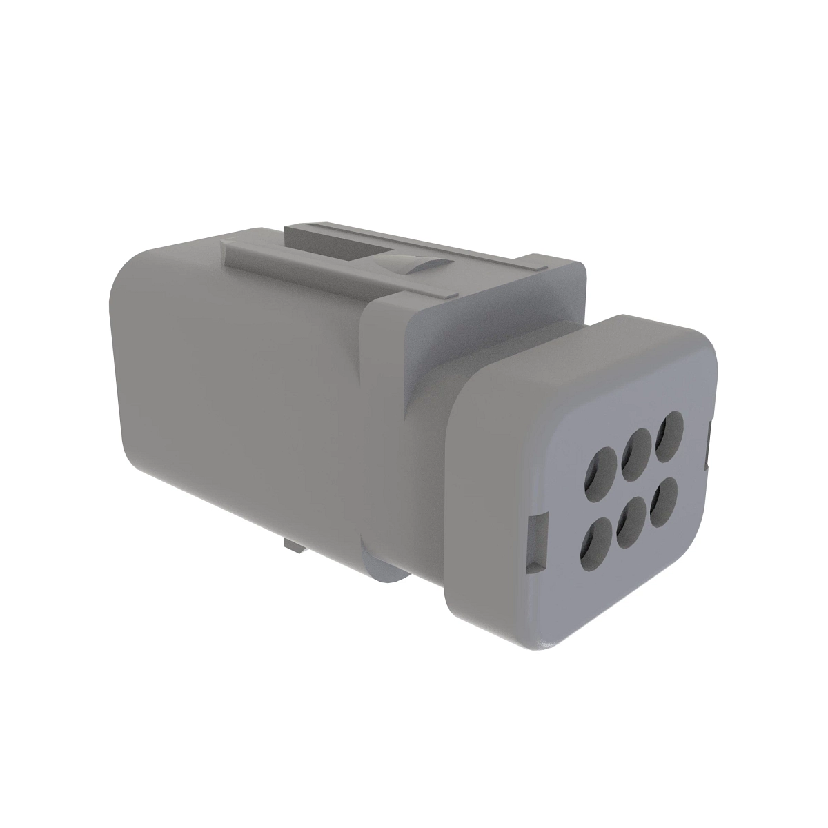 Tyco AMPSEAL16 6W Pin Sld Gry Plstc