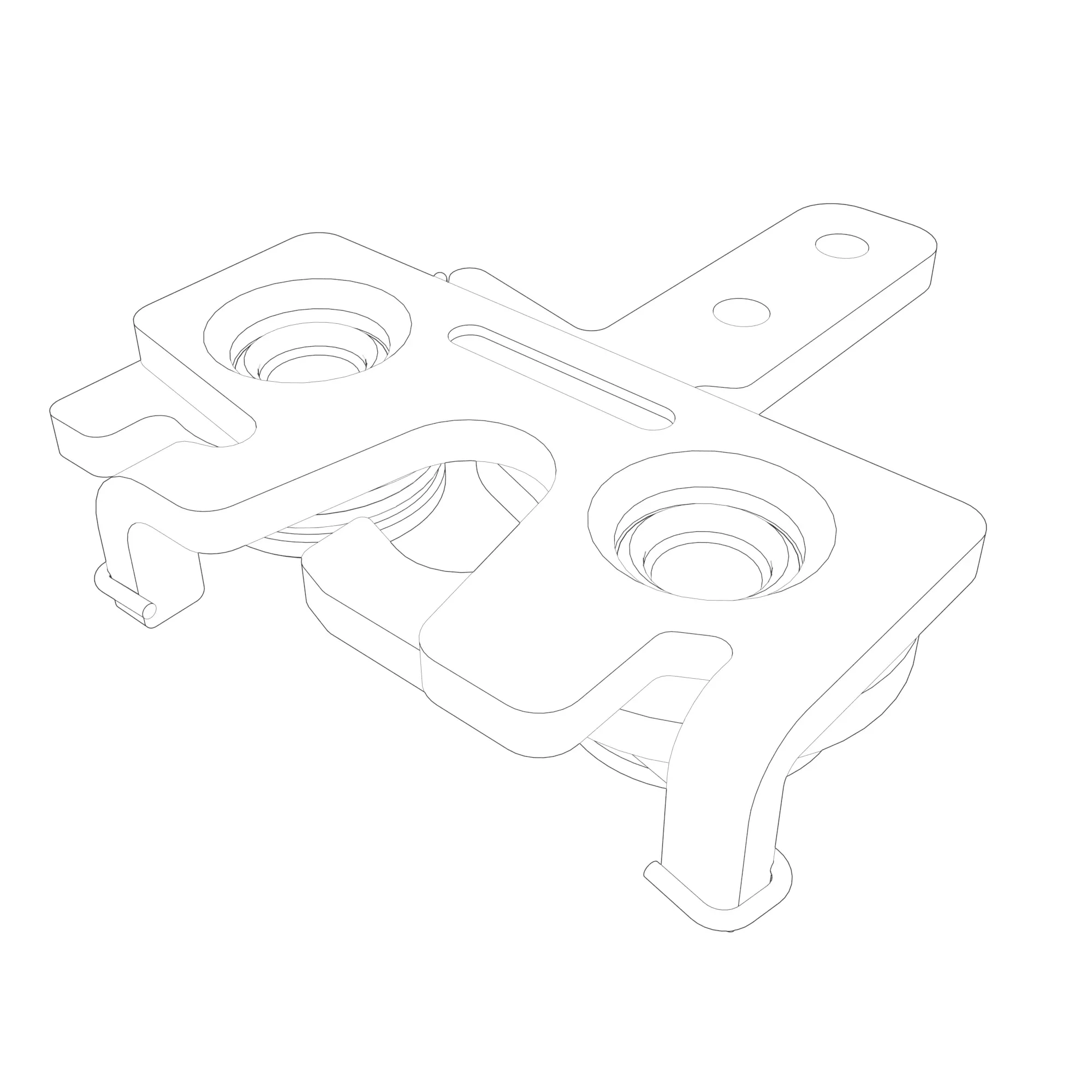 Latch, Compartment Inline Actuatio