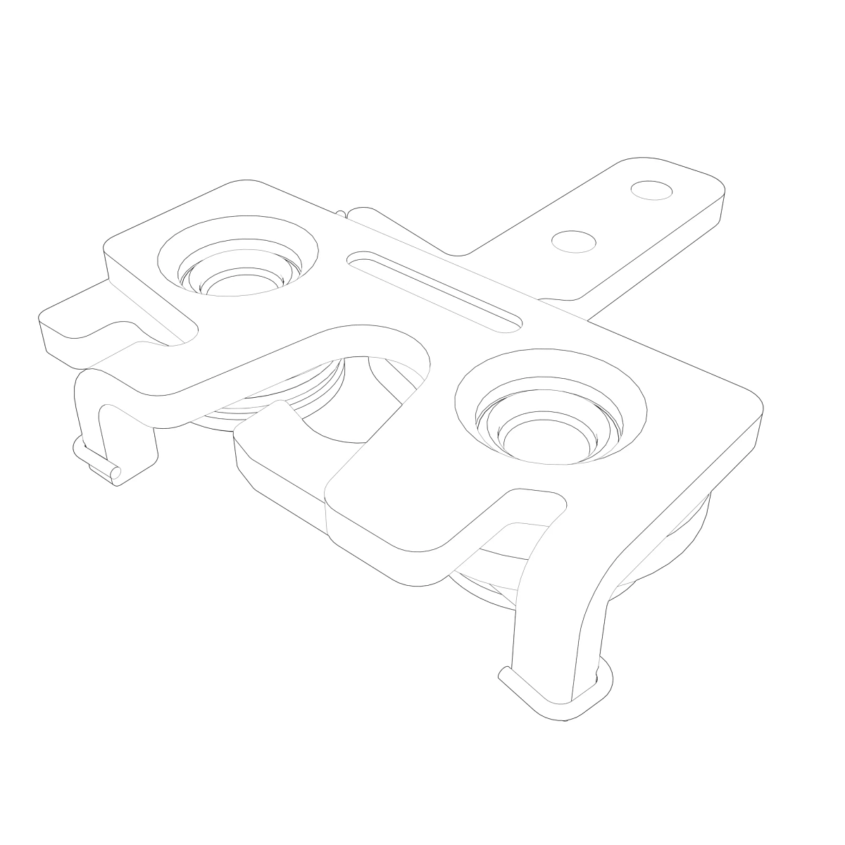 Latch, Compartment Inline Actuatio