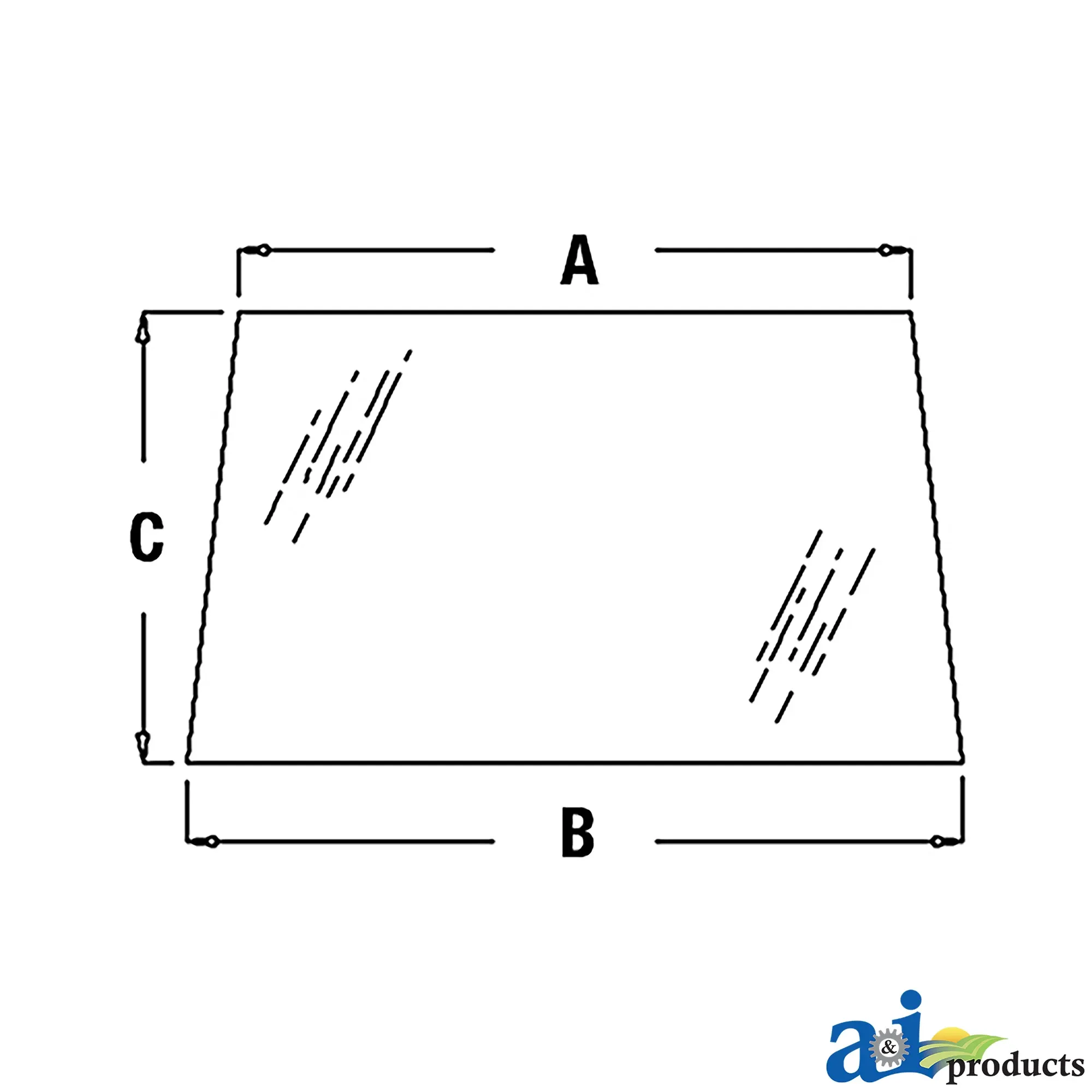 A&I Products Windshield - A-R96187