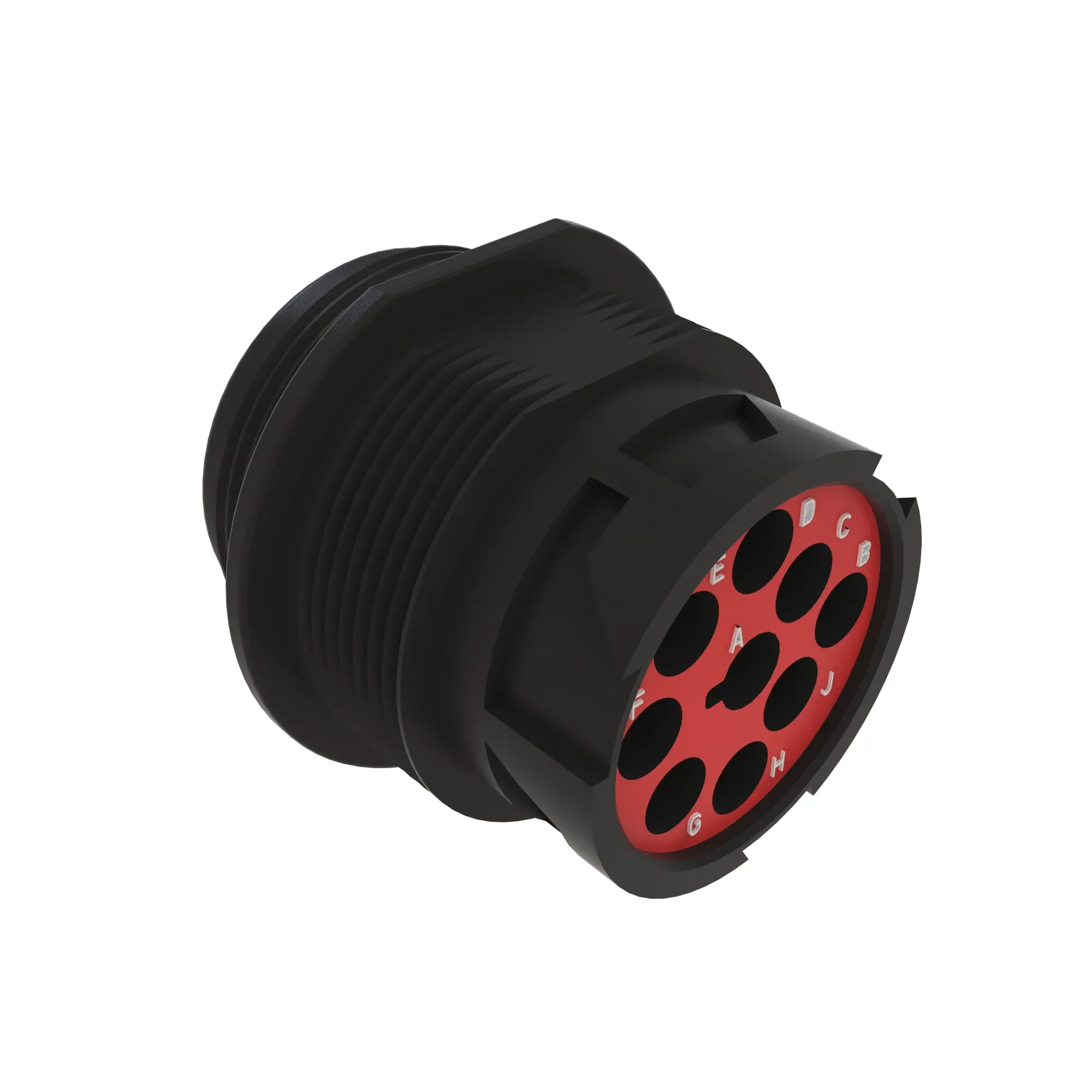 CONN DEUTSCH HD10 9W FS BLK PLSTC