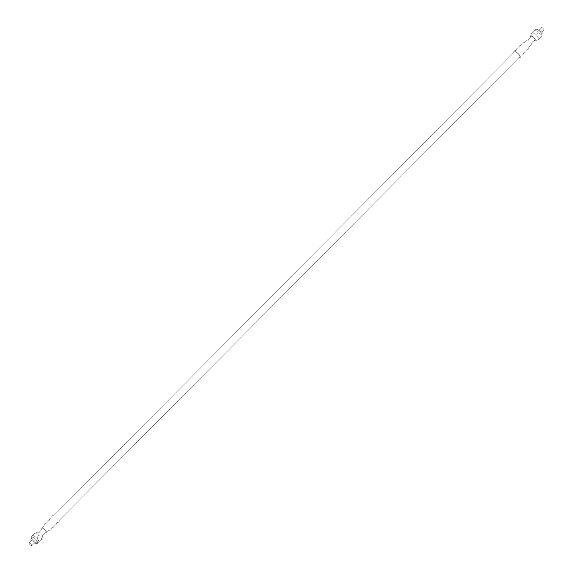 John Deere ompressor to Dryer Pressure Refrigerant Hose - AKK12566