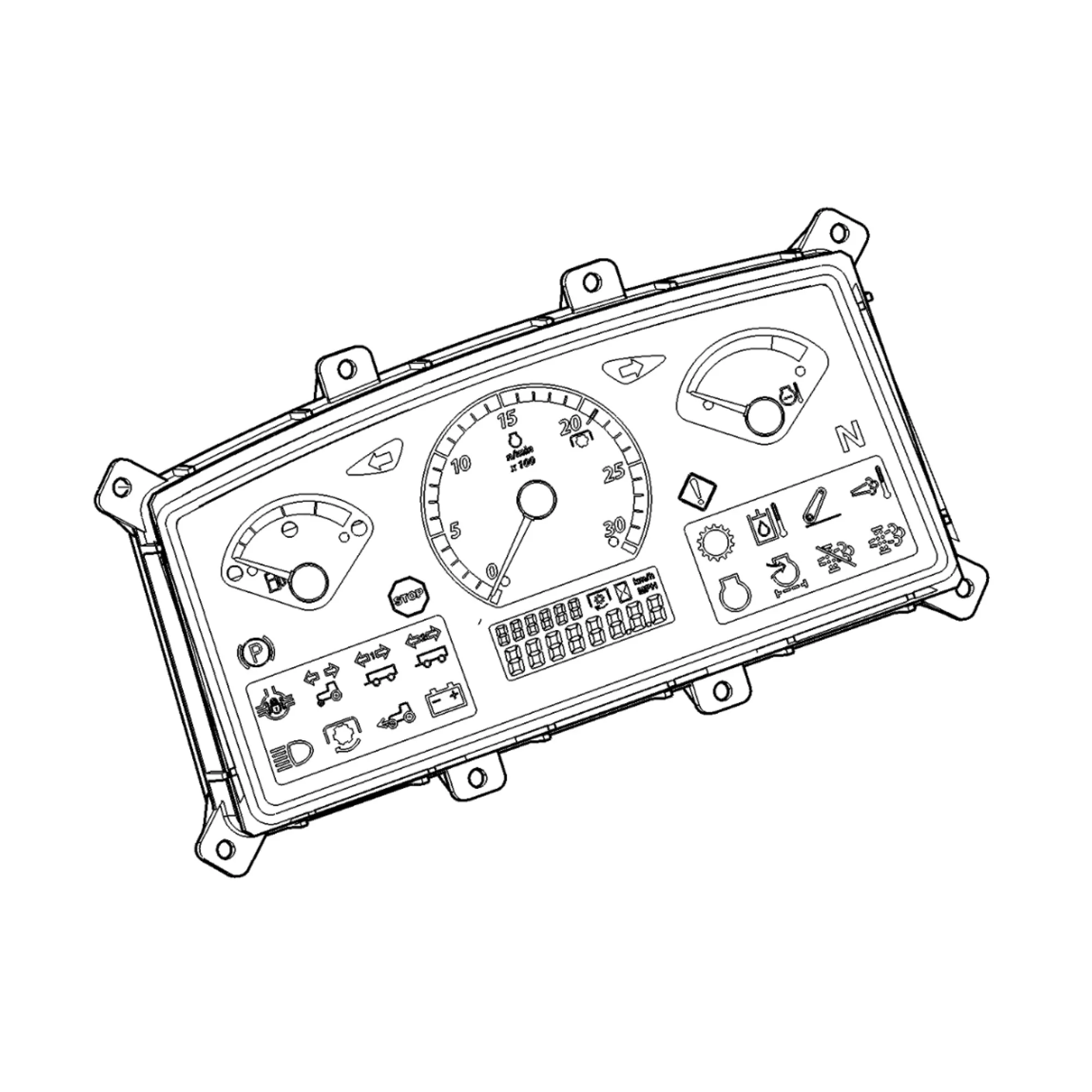 John Deere Instrument Cluster - SJ13794
