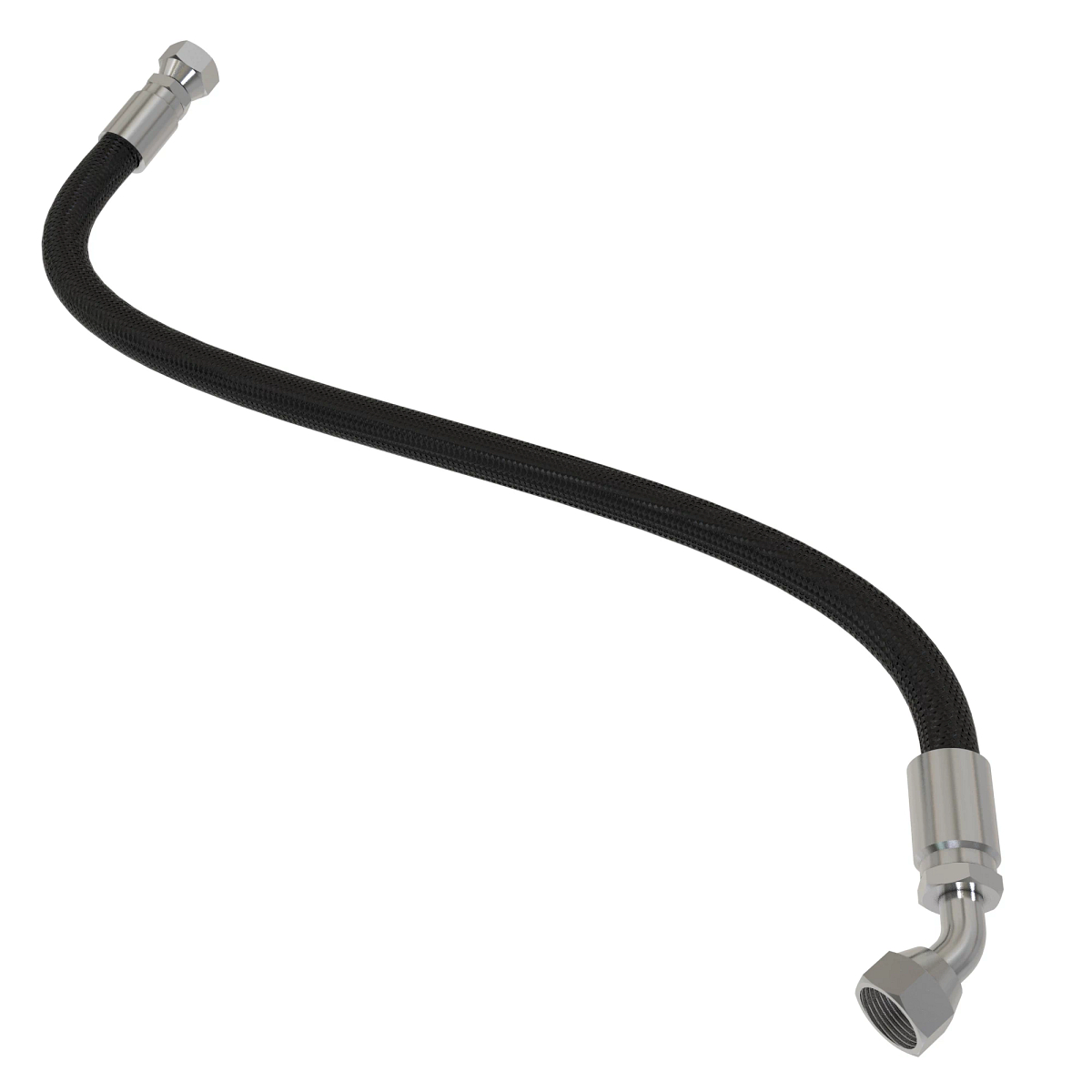 John Deere Steering Cylinder Head End to Steering Function Upper LH Hydraulic Hose - RE61576