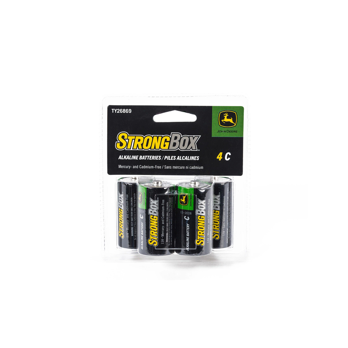 John Deere 4-C StrongBox™ Alkaline Batteries - TY26869
